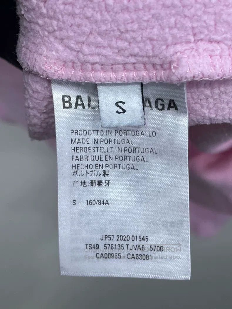 Balenciaga Balenciaga Pink Letter Hooded Sweatshirt Size US S / EU 44-46 / 1 - 7 Thumbnail