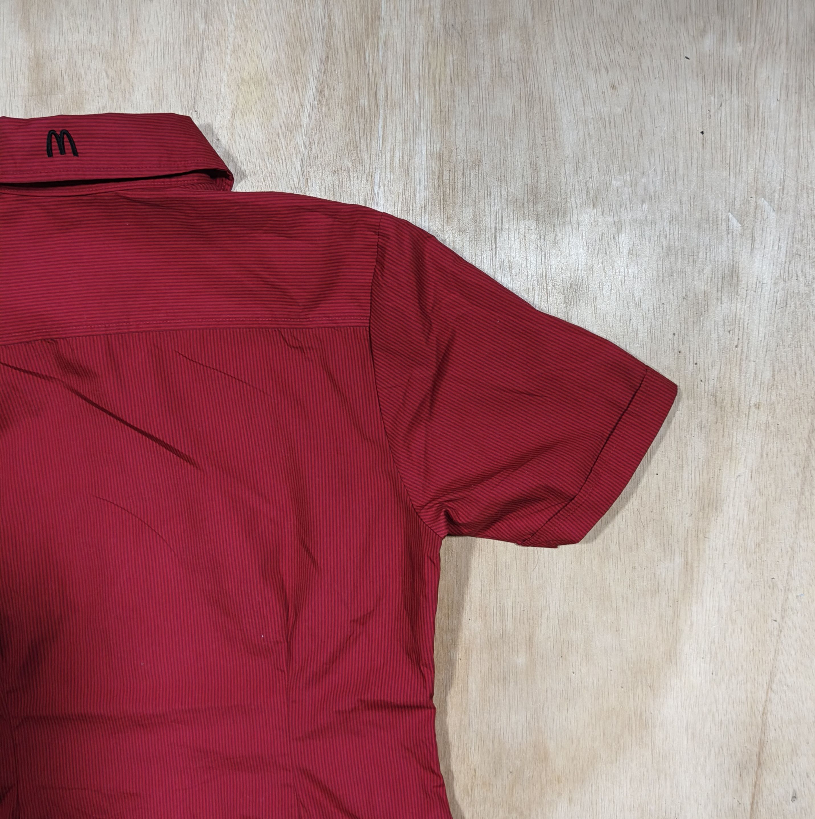 Other McDonald's Apparel Collection Red Pinstripe Uniform Shirt Size L / US 10 / IT 46 - 11 Thumbnail
