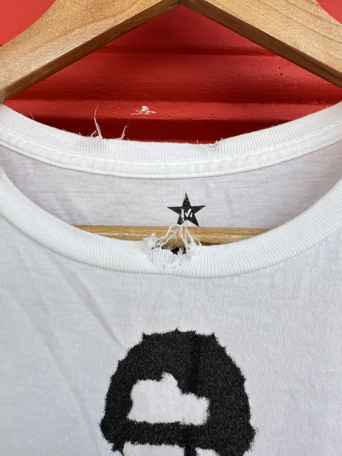 Japanese Brand Distressed Anarchy & Peace Propaganda Japanese Tee Size US M / EU 48-50 / 2 - 8 Thumbnail