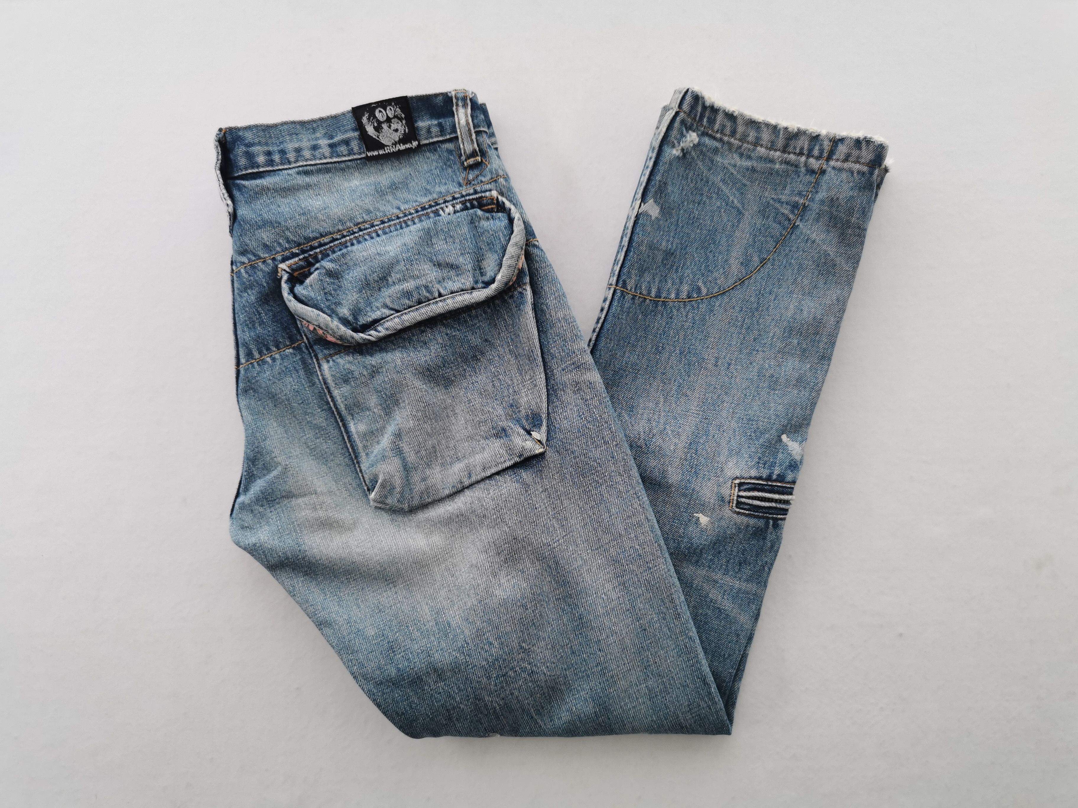 Japanese Brand Distressed Vintage RNA Bondage Denim Jeans Size M Waist 33 Size US 32 / EU 48 - 5 Thumbnail