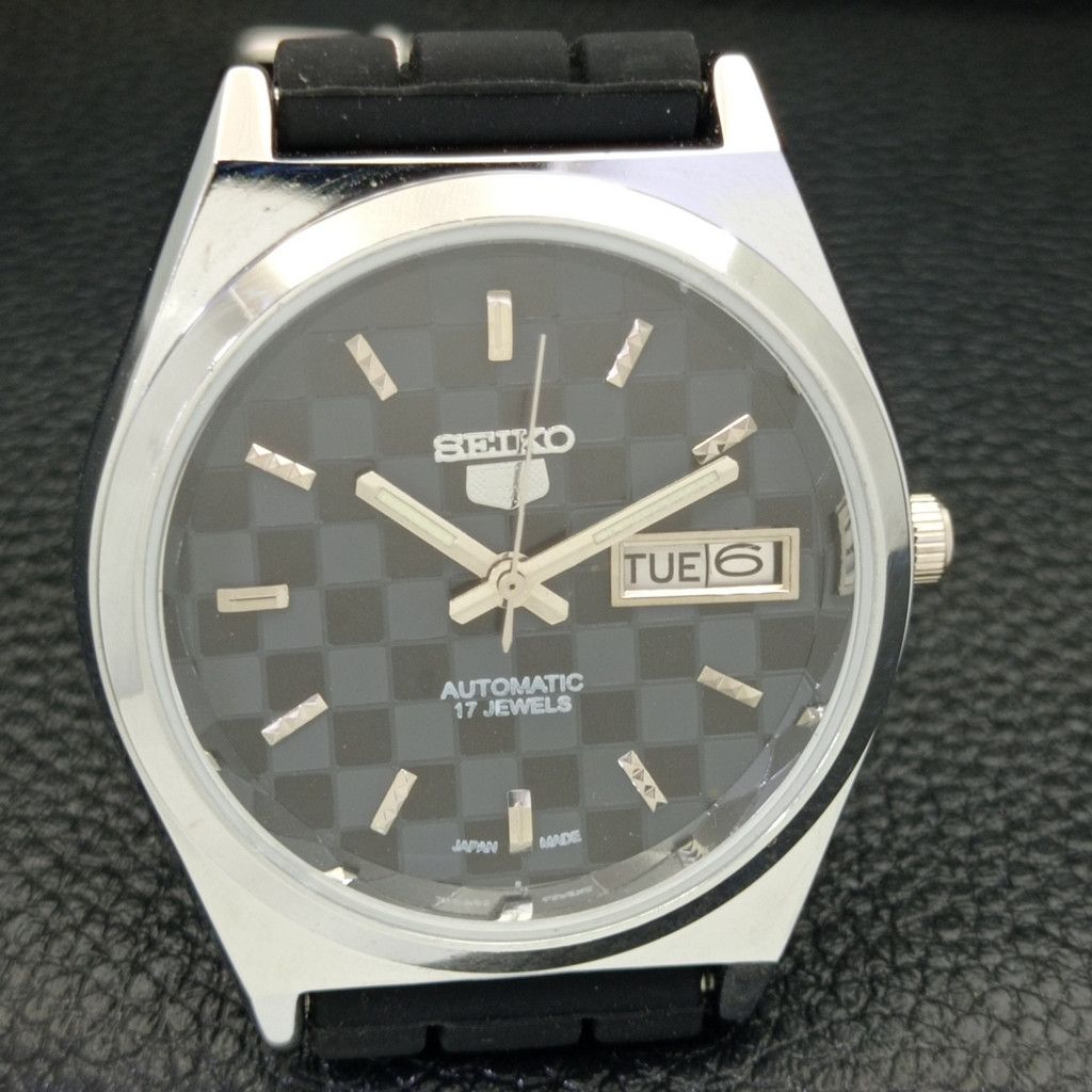 Seiko REFURBISHED VINTAGE SEIKO 5 AUTO JAPAN MENS WATCH a440215 Size 38 - 3 Thumbnail