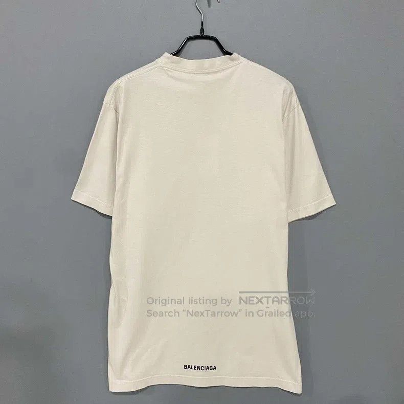 Balenciaga Balenciaga Hem Embroidered Logo Short Sleeve Size US S / EU 44-46 / 1 - 2 Thumbnail