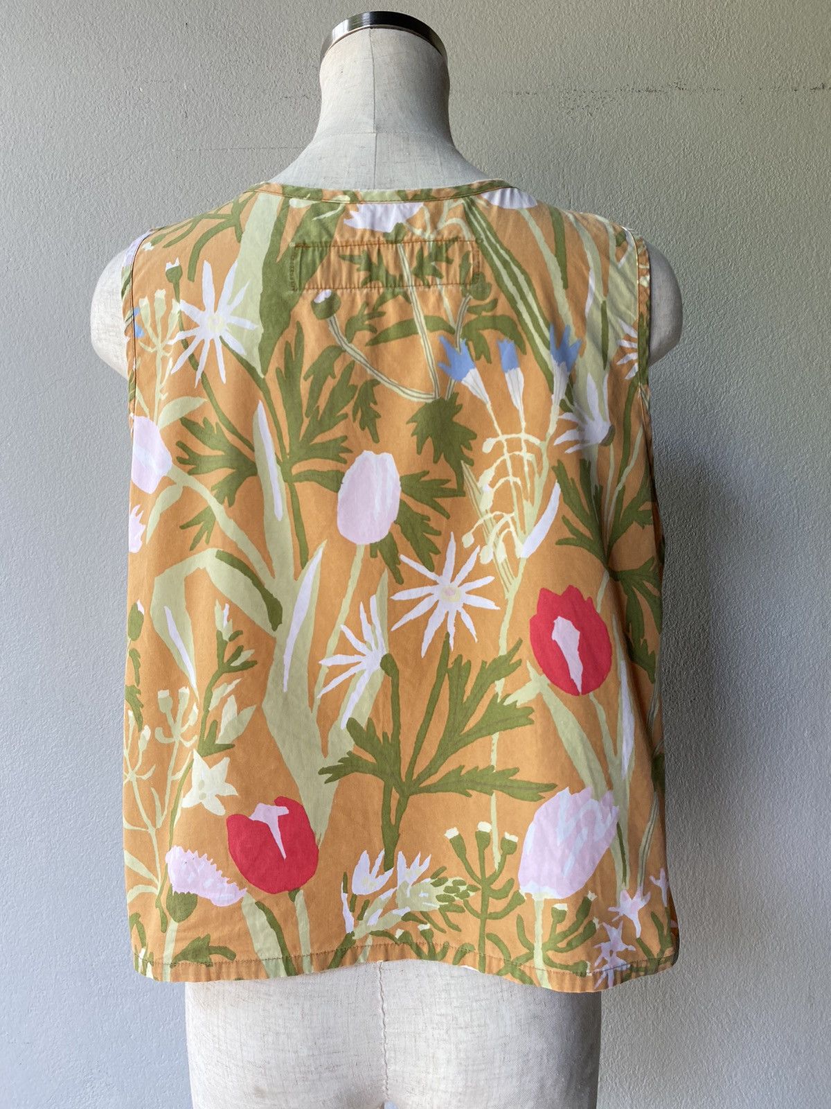 Designer × Japanese Brand Hobgoblin Kosue Naito Floral Sleeveless Top Size L / US 10 / IT 46 - 12 Thumbnail