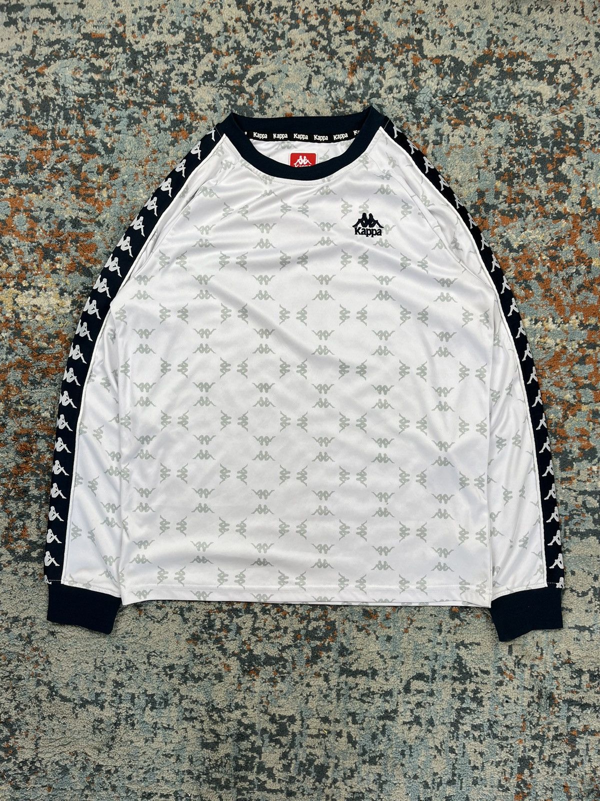Kappa × Vintage Vintage y2k Kappa long sleeve jersey tee Tommy Cash Size US M / EU 48-50 / 2 - 1 Thumbnail