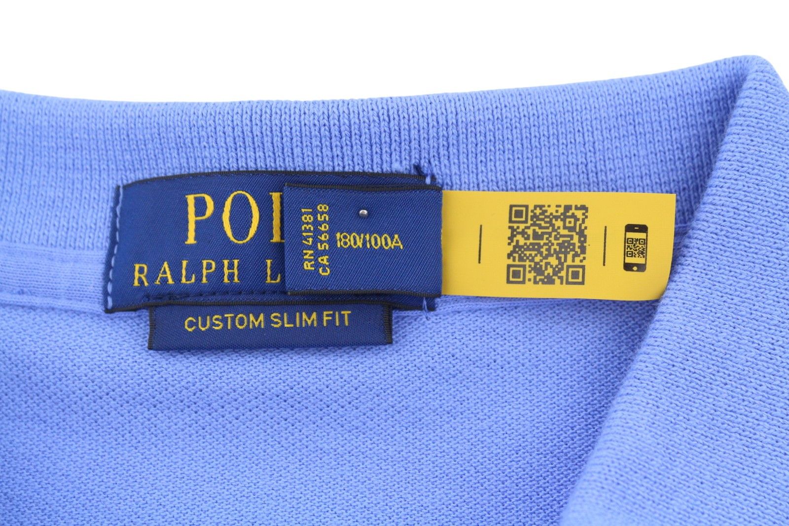 Ralph Lauren CUSTOM SLIM FIT L Blue Embroidered Logo 87900 Size US L / EU 52-54 / 3 - 8 Thumbnail