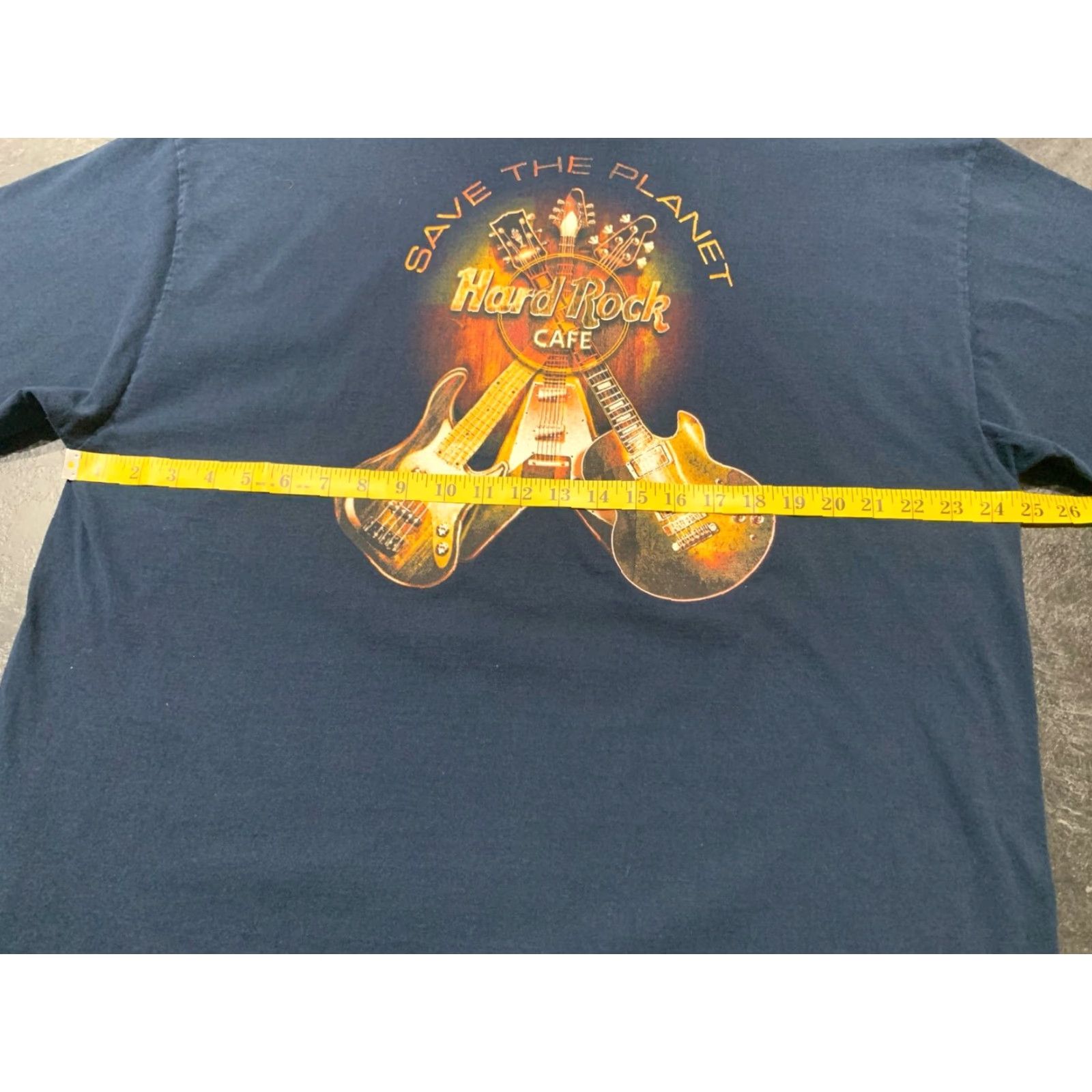 Hard Rock Cafe VINTAGE Hard Rock Cafe Nashville Save The Planet Guitar T-Shirt 2010s Men XXL Blue Music Streetwear Size US XXL / EU 58 / 5 - 4 Thumbnail