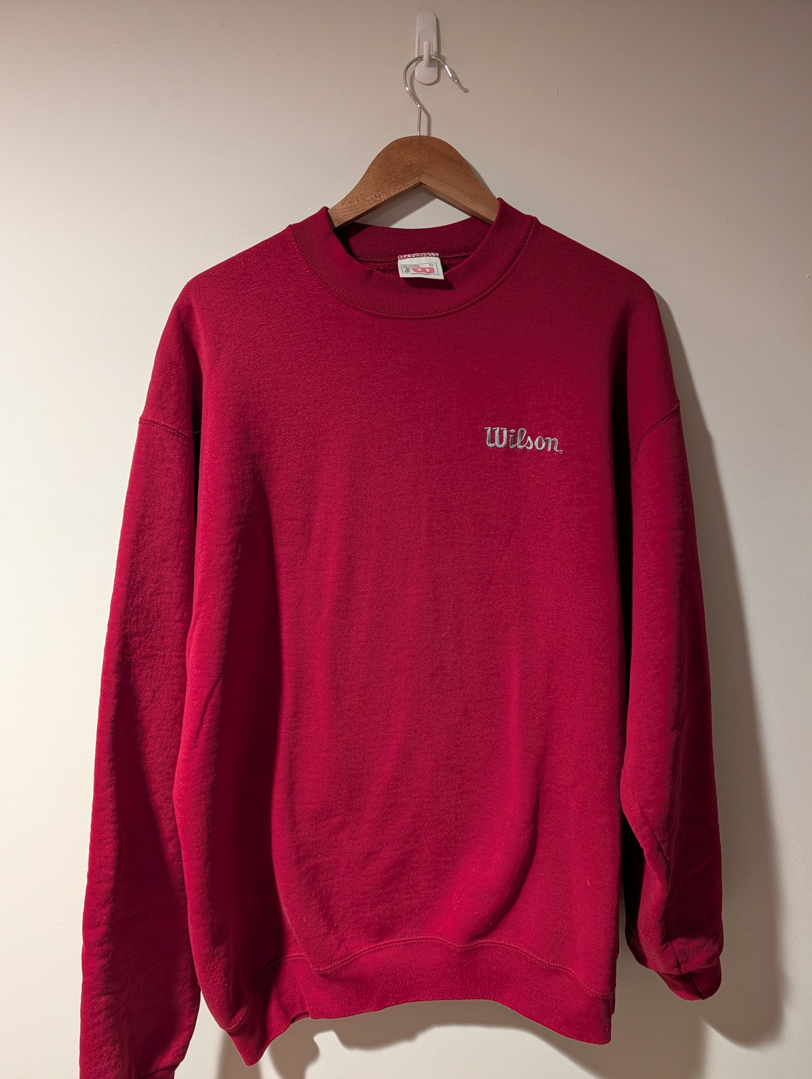 Wilson Vintage 90s Wilson Athletic Sports Wear Pullover Sweatshirt Size US XL / EU 56 / 4 - 1 Thumbnail