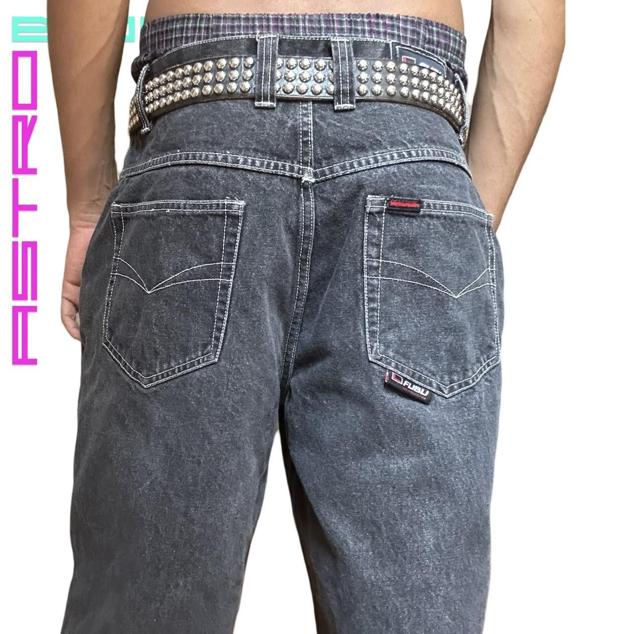 Fubu VINTAGE FUBU GREY BAGGY Y2K SKATER SHORTS _ 36" Size US 36 / EU 52 - 7 Thumbnail