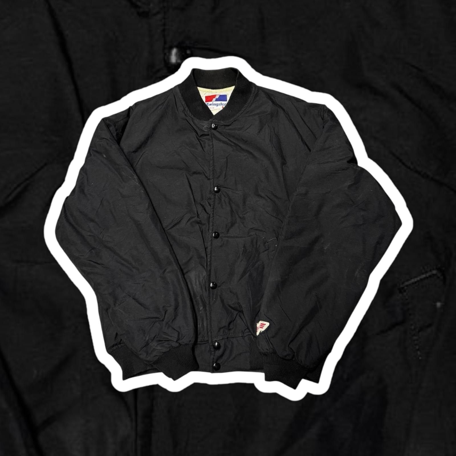 Swingster Vintage Swingster Black Bomber Jacket Size US M / EU 48-50 / 2 - 1 Thumbnail