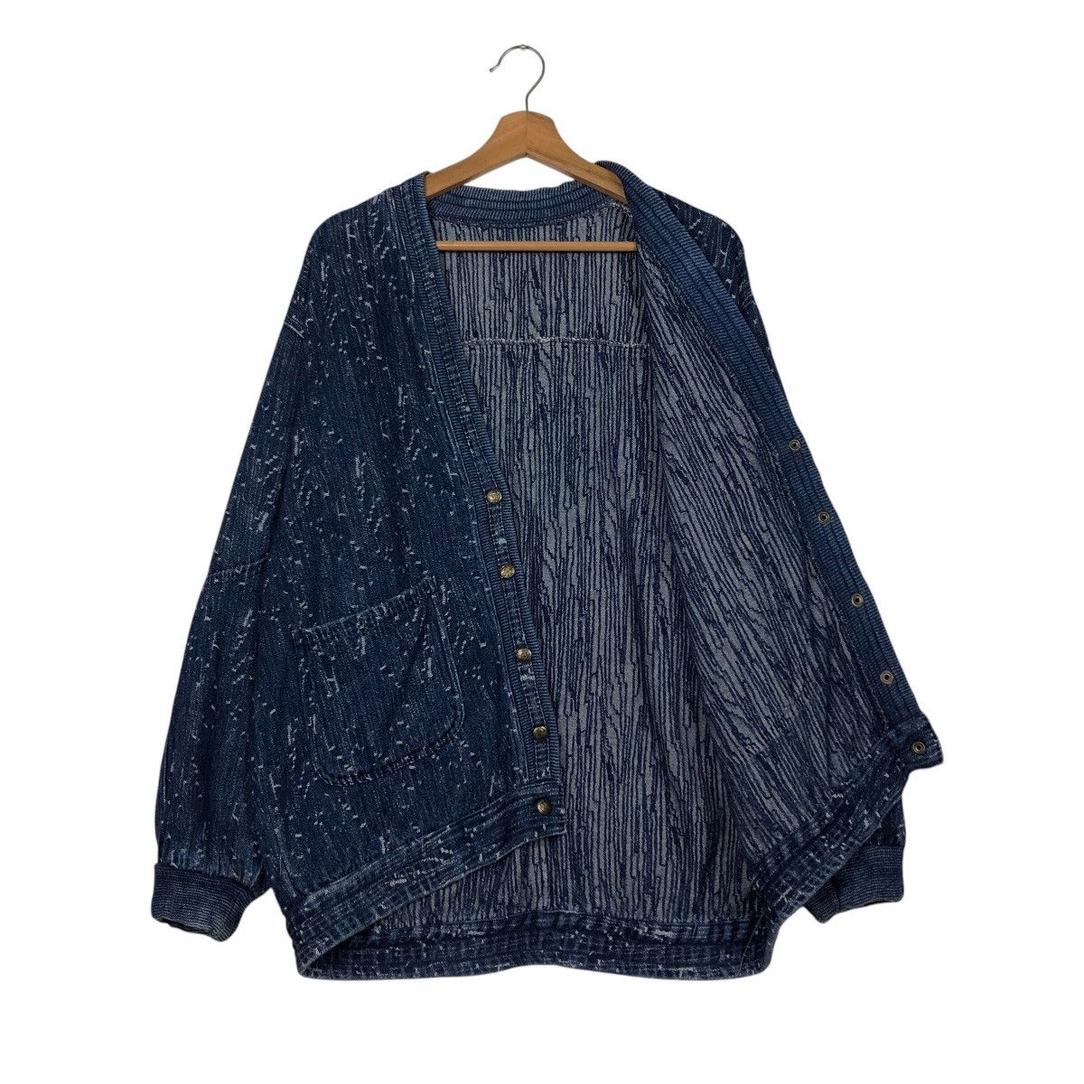 Japanese Brand 📌Vintage Indigo Denim Jacket Unbranded Japan Issey Miyake Size US M / EU 48-50 / 2 - 12 Thumbnail