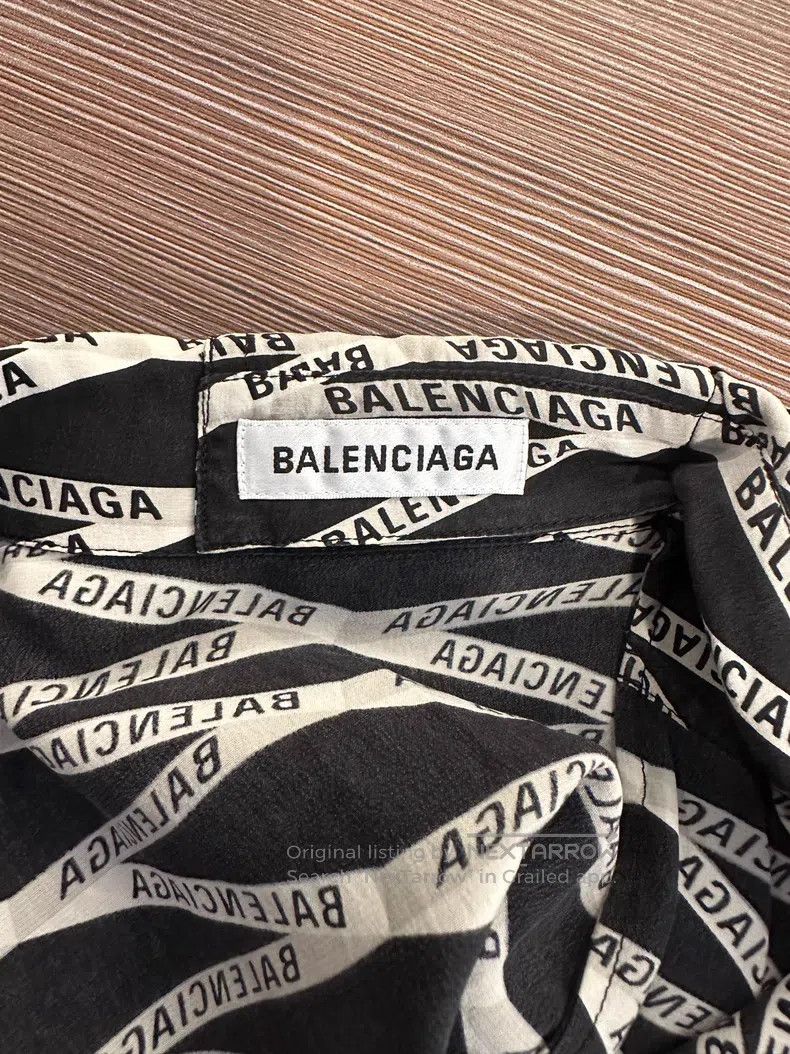 Balenciaga Balenciaga Full-print irregular shirt Size XS / US 0-2 / IT 36-38 - 3 Thumbnail