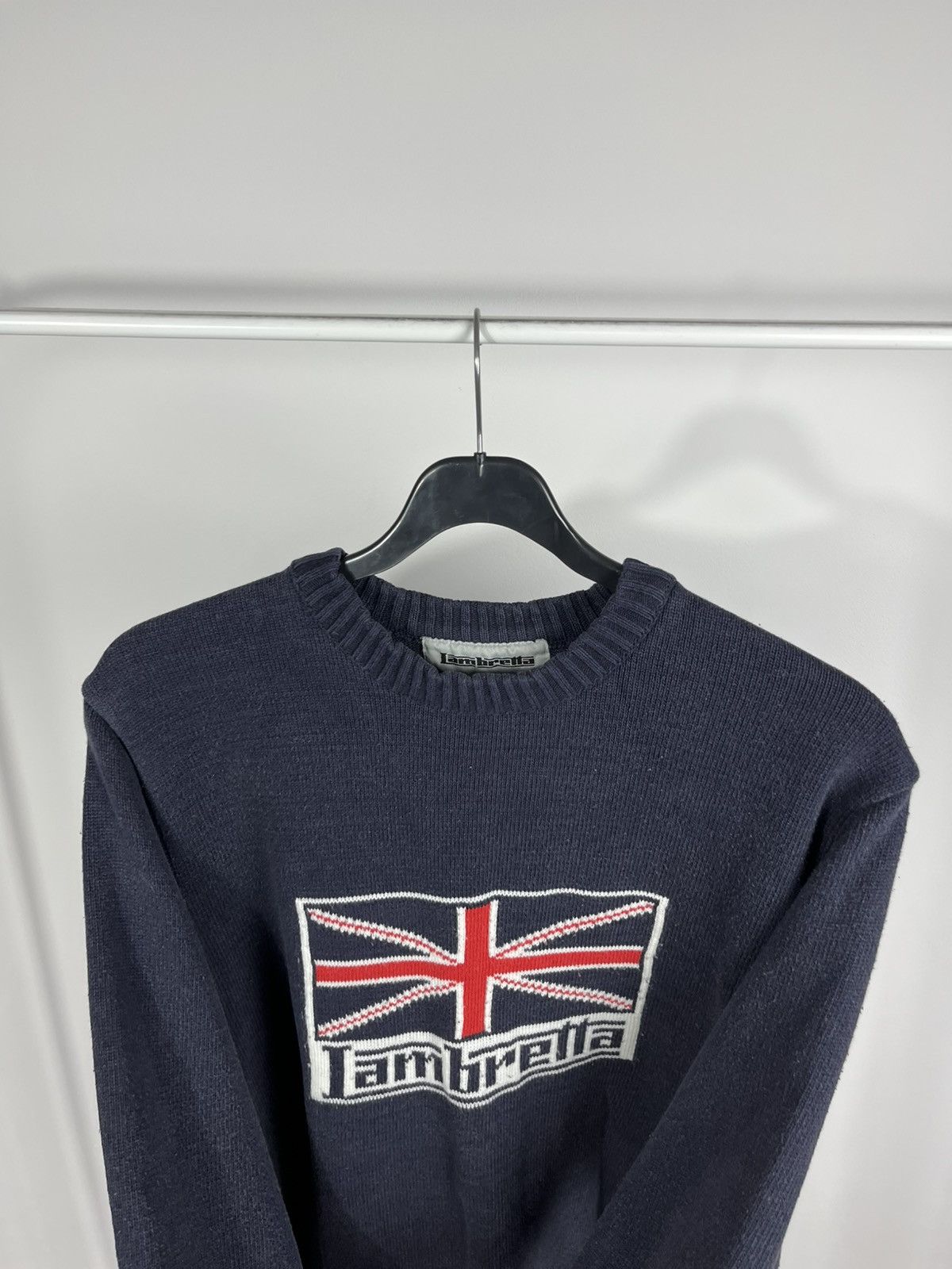 Lambretta Lambretta Union Jack Logo Knit Sweater Navy Mod Scooter M Size US M / EU 48-50 / 2 - 11 Thumbnail