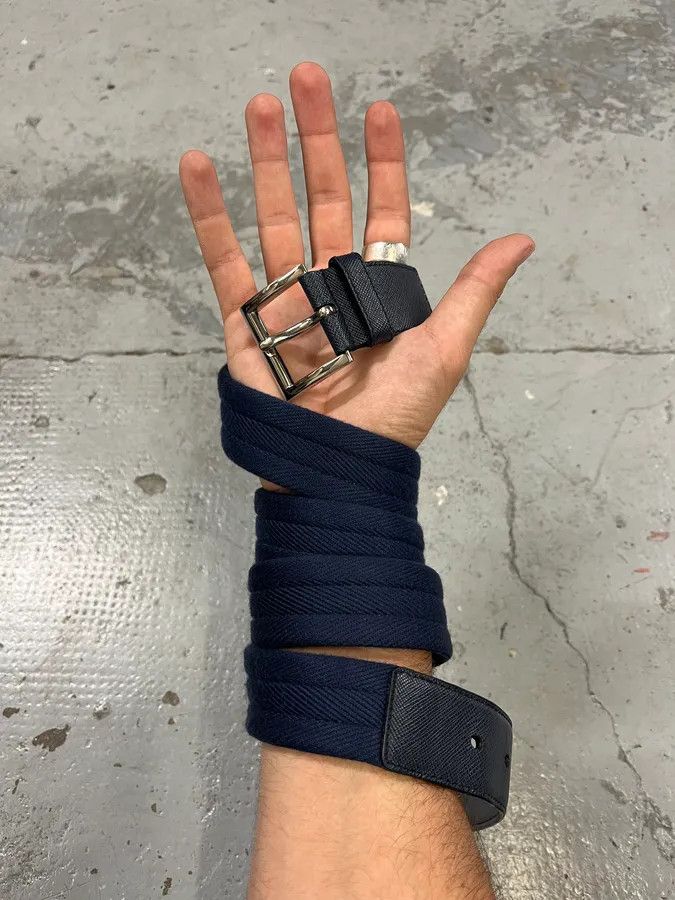 Prada Prada Hybrid Navy Belt Size ONE SIZE - 2 Thumbnail