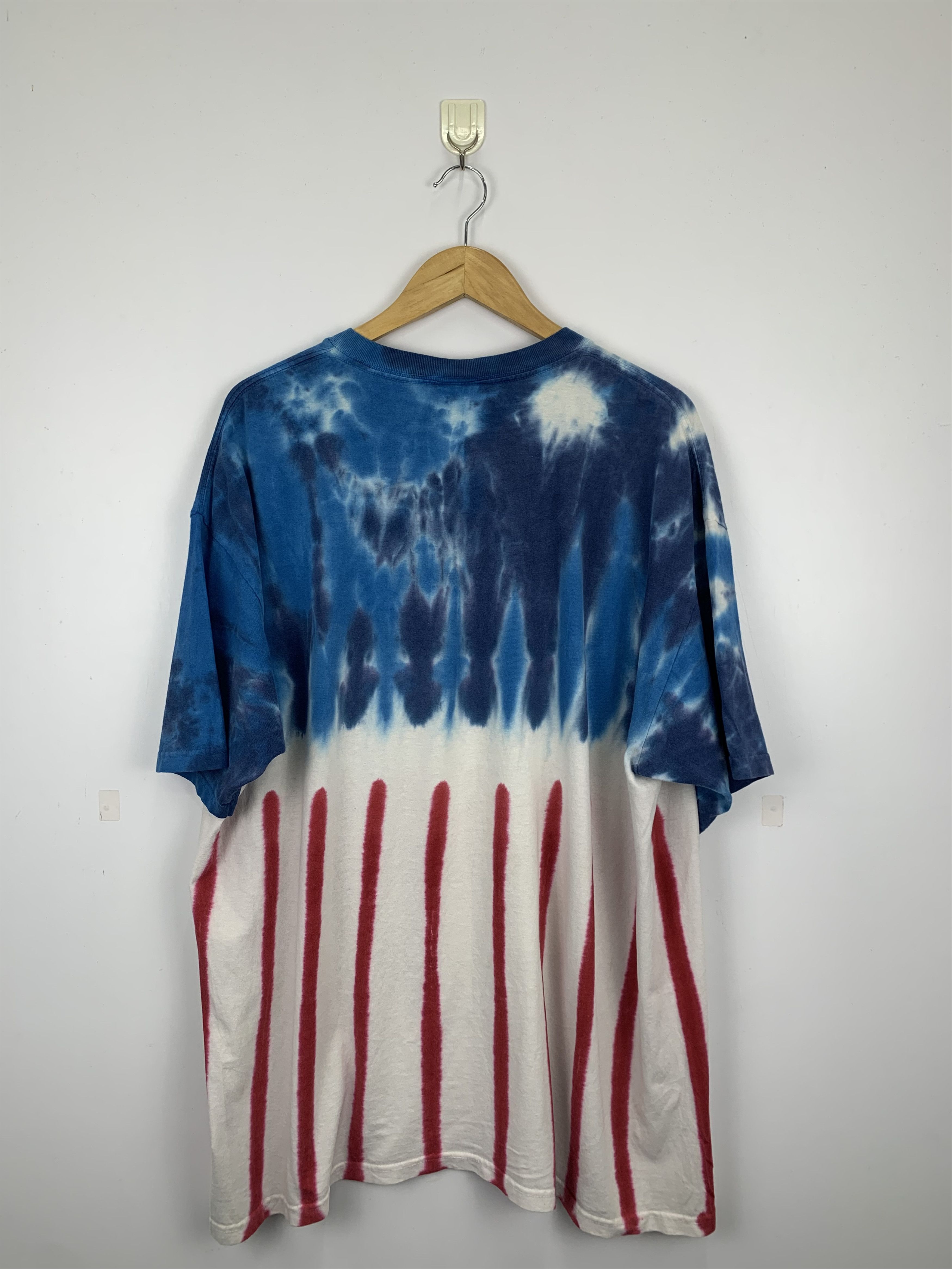 Other Vintage Y2K Tie Dye American Flag Colour T Shirt TA0051 Size US XXL / EU 58 / 5 - 3 Thumbnail