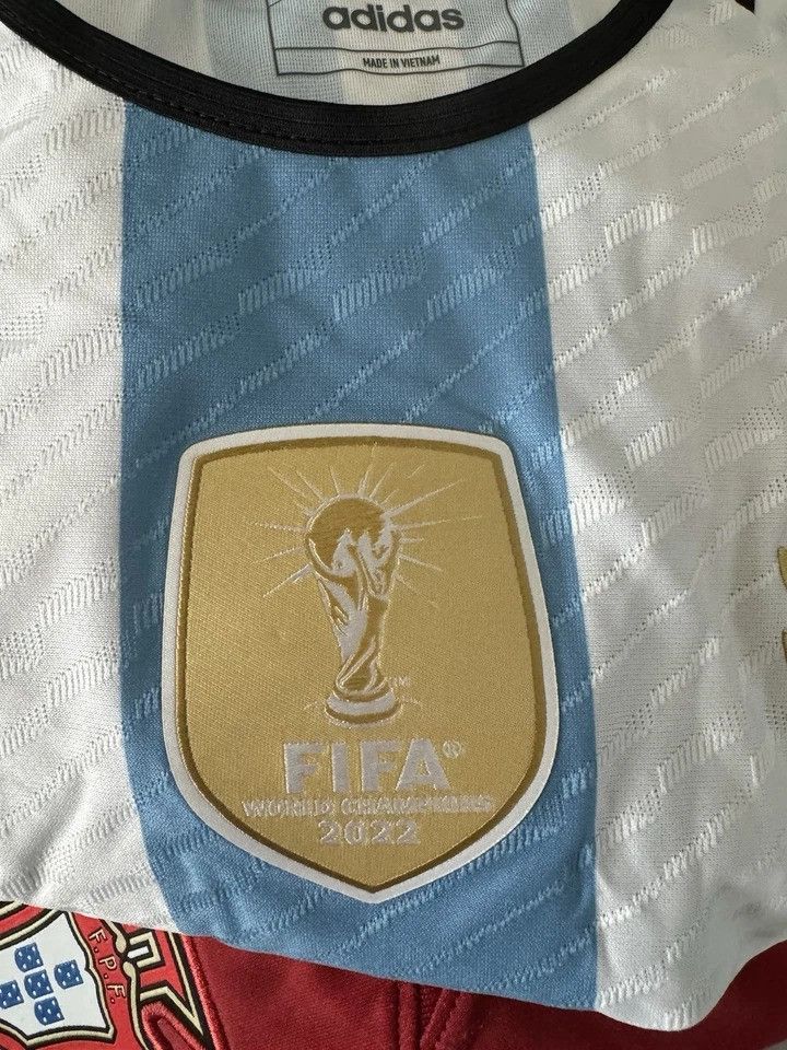 Adidas LIONEL MESSI ARGENTINA 2022_23 HOME JERSEY WORLD CUP Size US XL / EU 56 / 4 - 3 Thumbnail