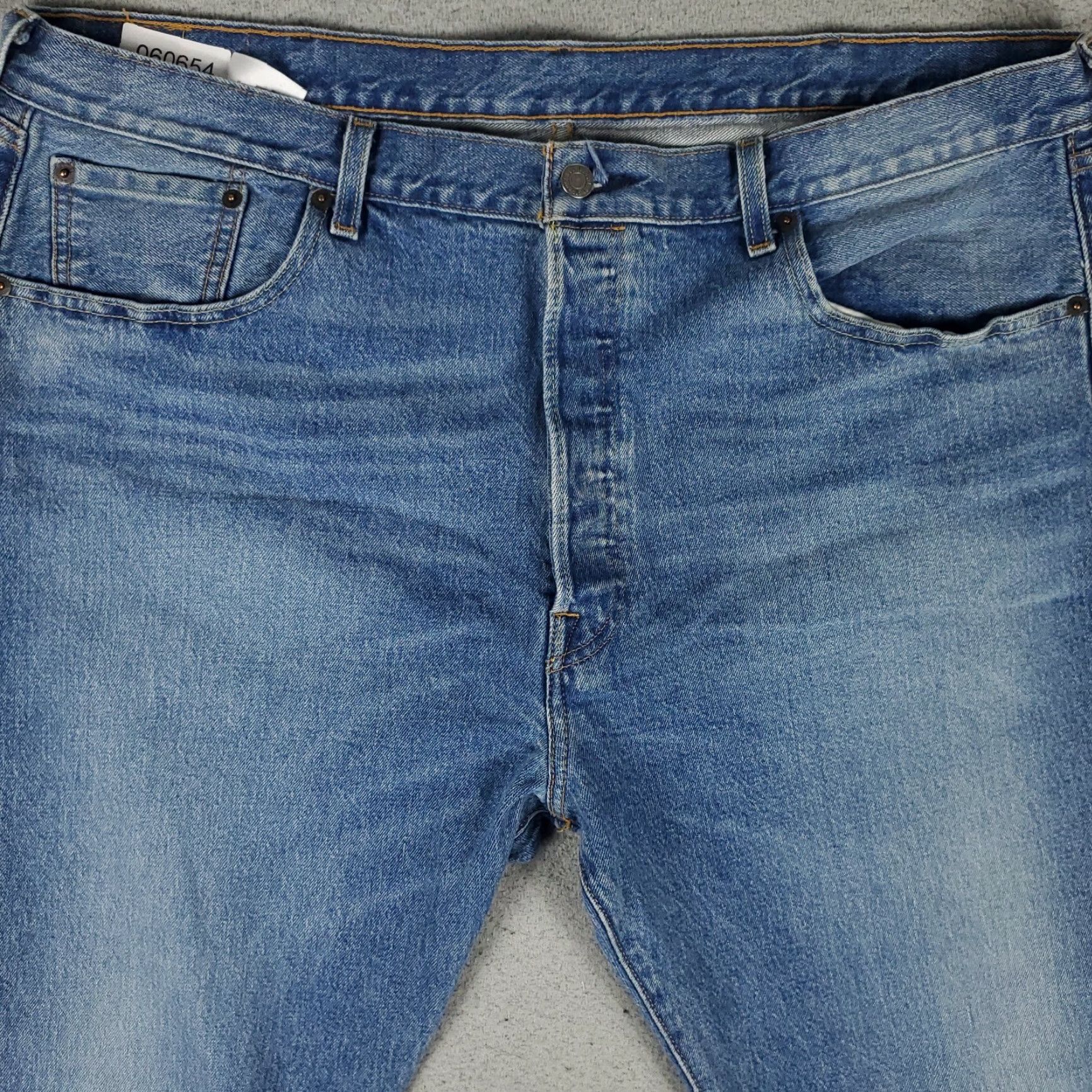 Levi's Levi's 501 Jeans Mens Regular Size 40x32 Blue Straight Leg Denim Pants Size US 40 / EU 56 - 2 Thumbnail