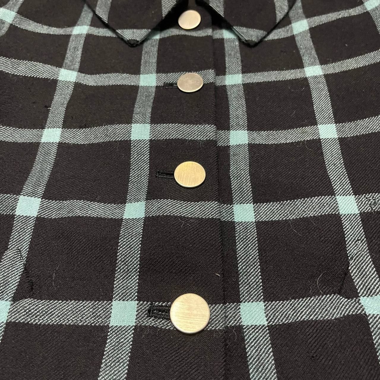 agnes b. Vintage Agnes B. Wool Plaid Cropped Coat Jacket Size M / US 6-8 / IT 42-44 - 4 Thumbnail