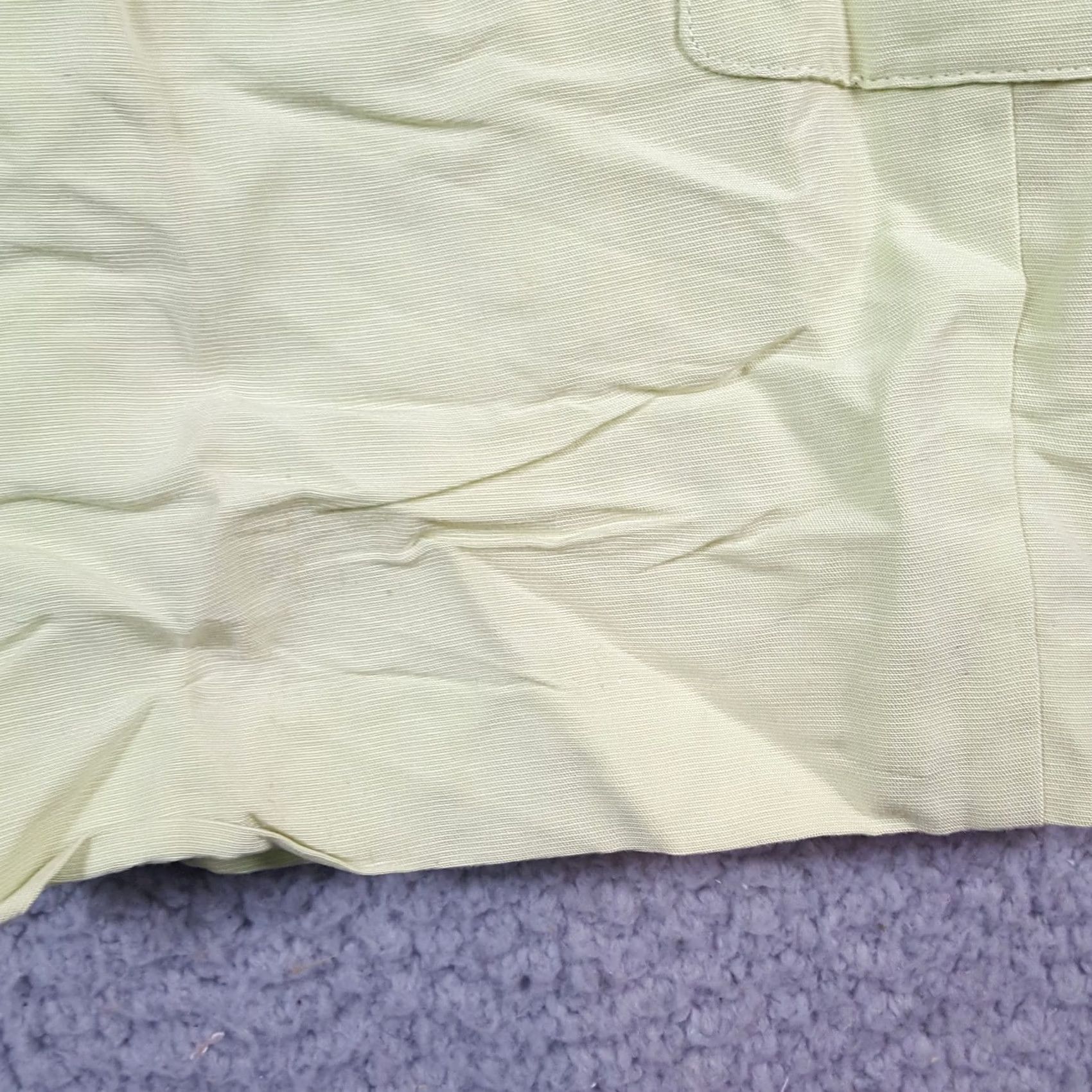 Etro VINTAGE Jamie Sadock Green Linen Pants Women's Size 10 Straight Leg Preppy Y2K Retro Golf 90s 00s Ankle Modern Size 32" / US 10 / IT 46 - 4 Thumbnail