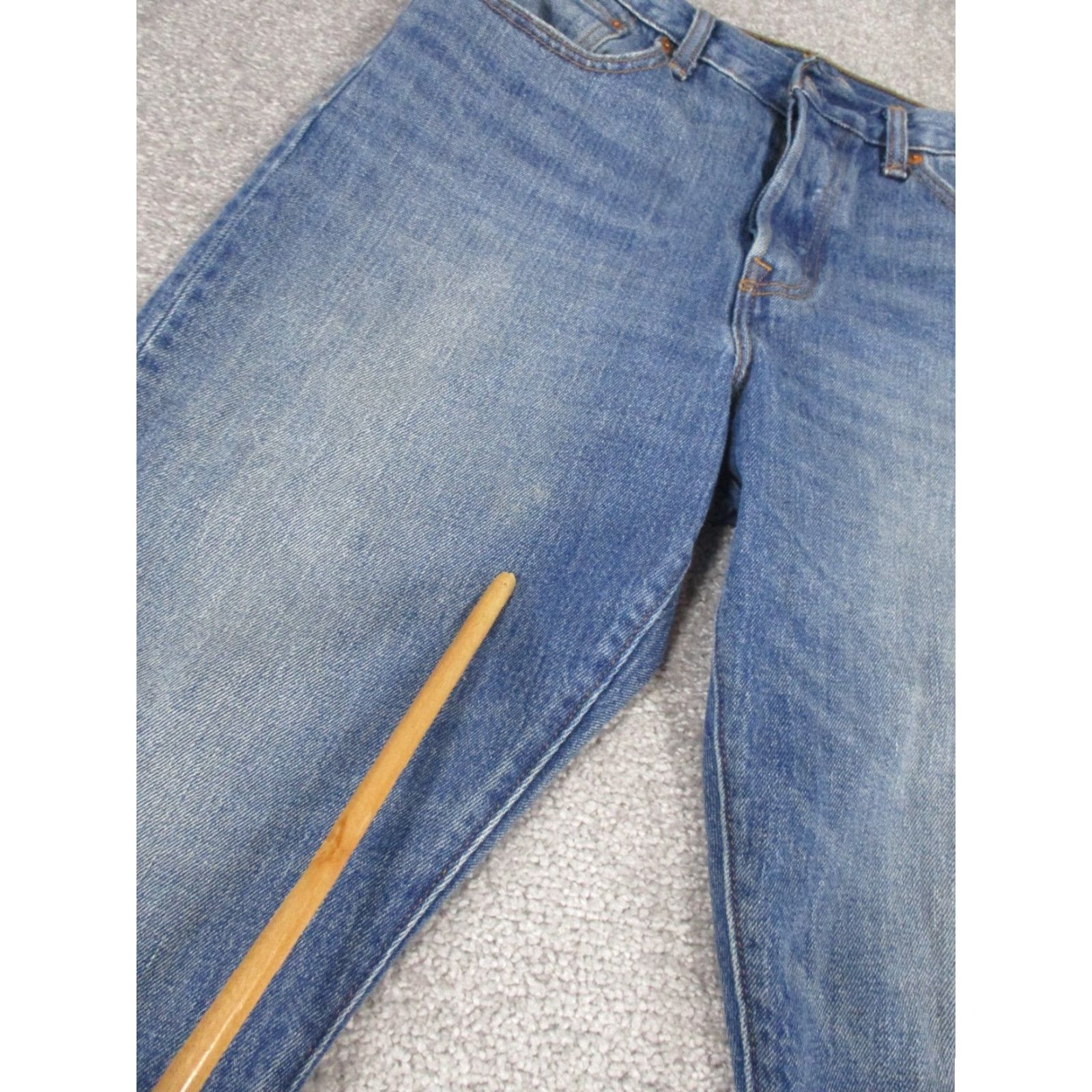 Levi's Levi's Jeans Women 30 Blue Medium Wash Button Fly Tapered High Rise Denim Womens Size 30" / US 8 / IT 44 - 2 Thumbnail