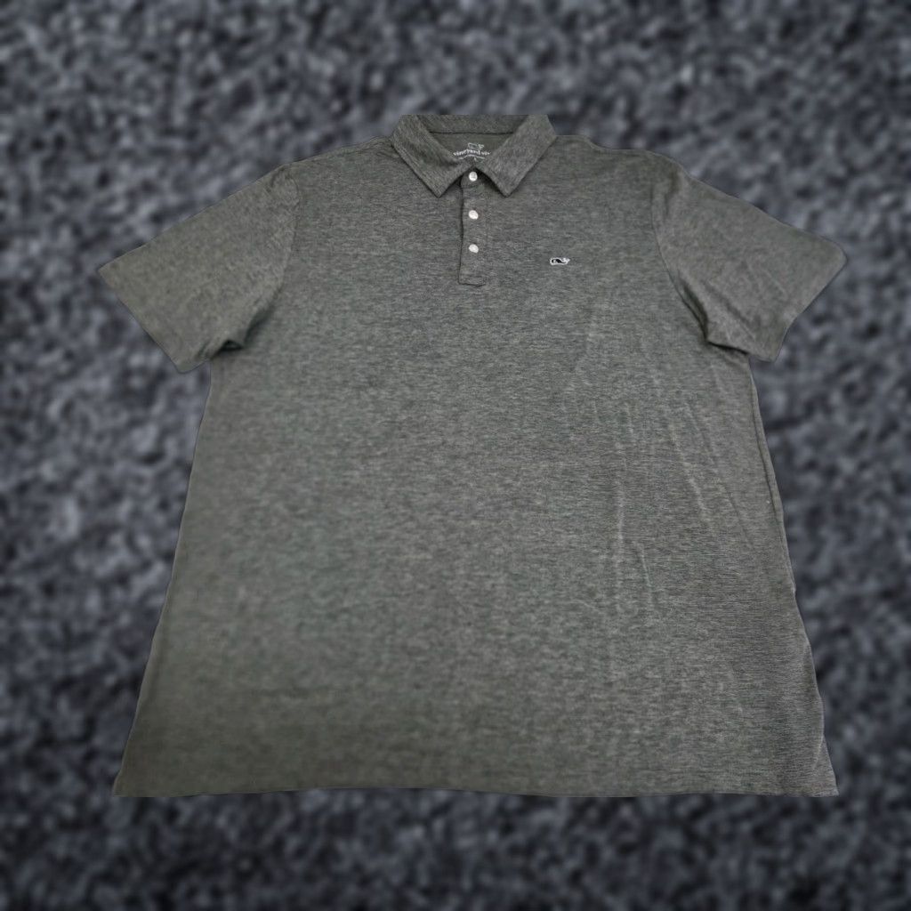 Vineyard Vines Vineyard Vines Mens Performance Short Sleeve Polo Shirt Grey Large Size US L / EU 52-54 / 3 - 1 Thumbnail