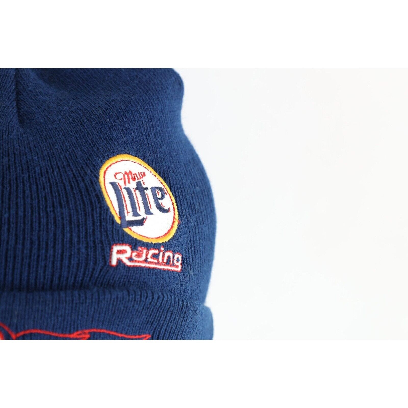 Vintage Vintage 90s NASCAR Miller Lite Racing Kurt Busch Fire Hat Size ONE SIZE - 3 Thumbnail