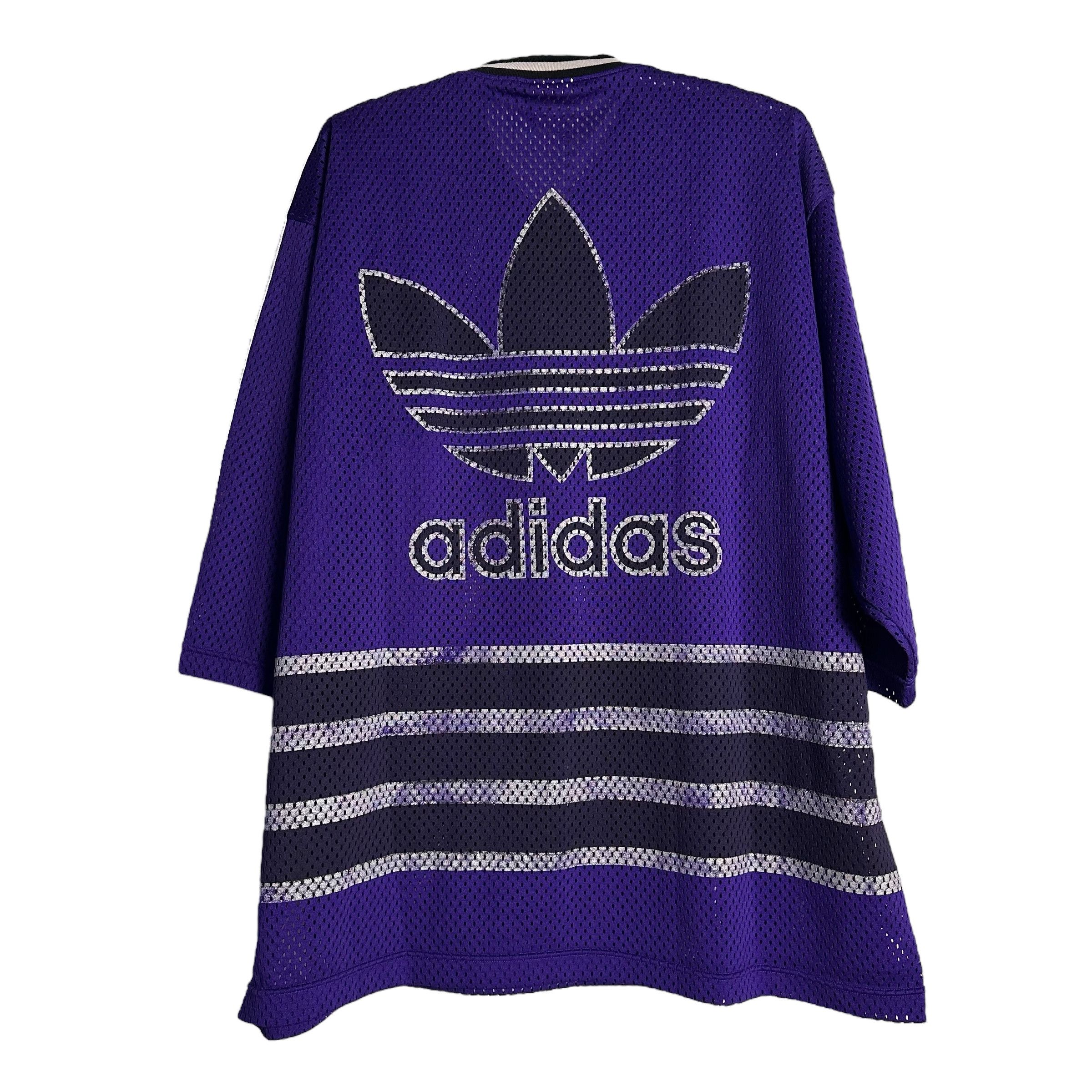 Adidas 🔥RARE🔥Vintage Adidas International Big Logo Hockey Jersey Size US L / EU 52-54 / 3 - 3 Thumbnail
