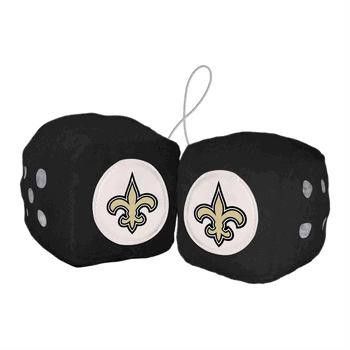 Designer New Orleans Saints Fuzzy Dice New NFL (1) Size ONE SIZE - 1 Thumbnail