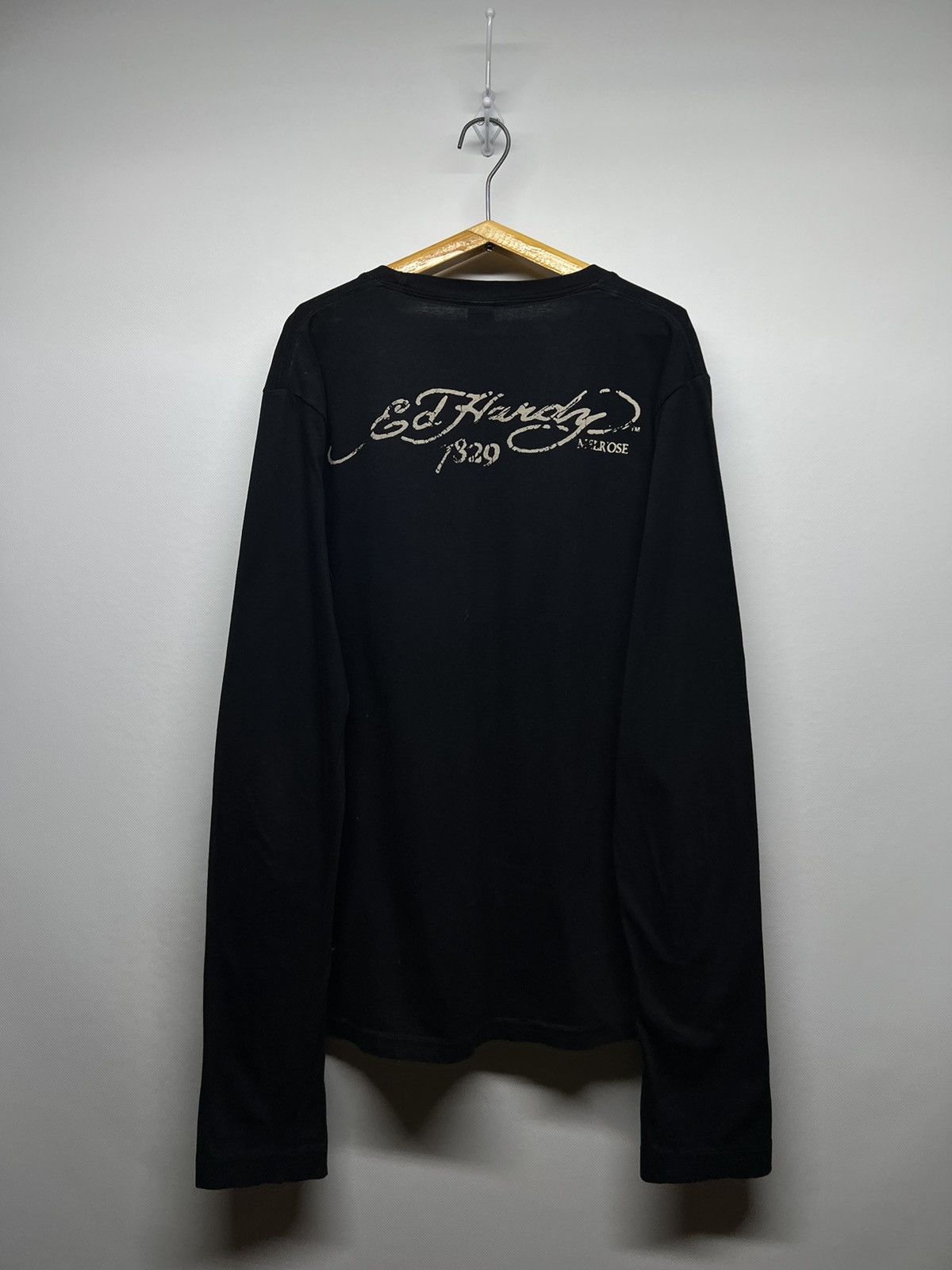 Christian Audigier × Ed Hardy × Vintage Vintage Y2k Ed Hardy Japan Dragon 🐉 Big Logo Long Sleeve 00s Size XL / US 12-14 / IT 48-50 - 6 Thumbnail