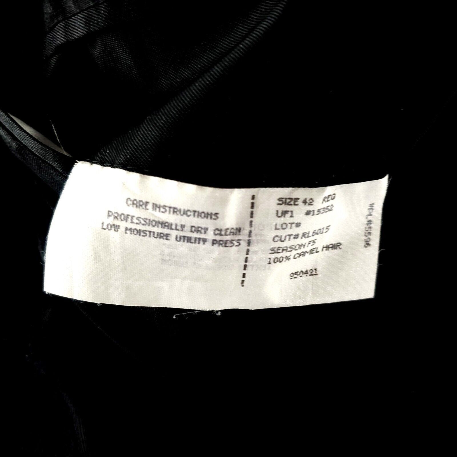 Polo Ralph Lauren Polo Ralph Lauren 100% Camel Hair 2 Leather Button Sport Coa Size 40R - 9 Thumbnail