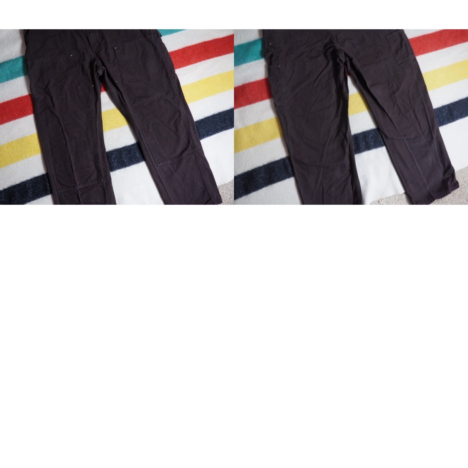Carhartt VTG Carhartt Pants Dark Brown DK B Duck Canvas Double Knee 42x32 Work Mens Carhartt Pants Carpenter Size US 42 / EU 58 - 8 Thumbnail