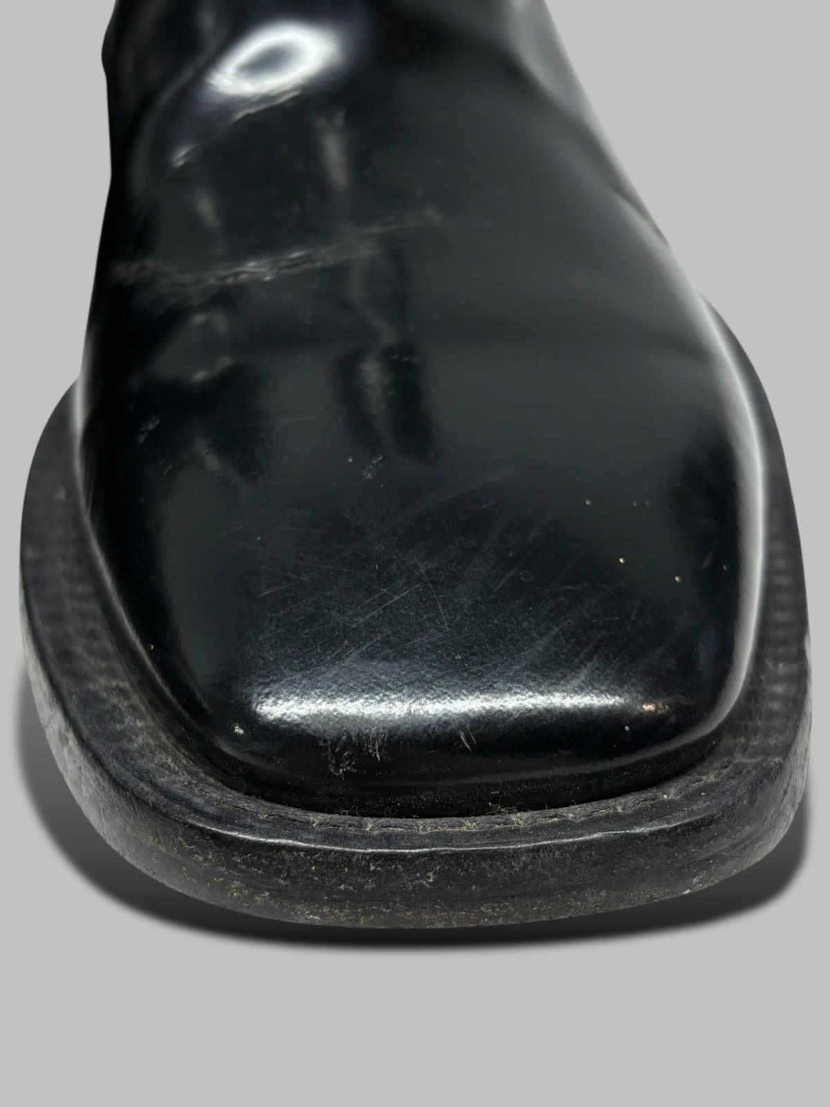 Balenciaga Patent Leather Square Toe Balenciaga Boots Size US 7 / EU 40 - 7 Thumbnail