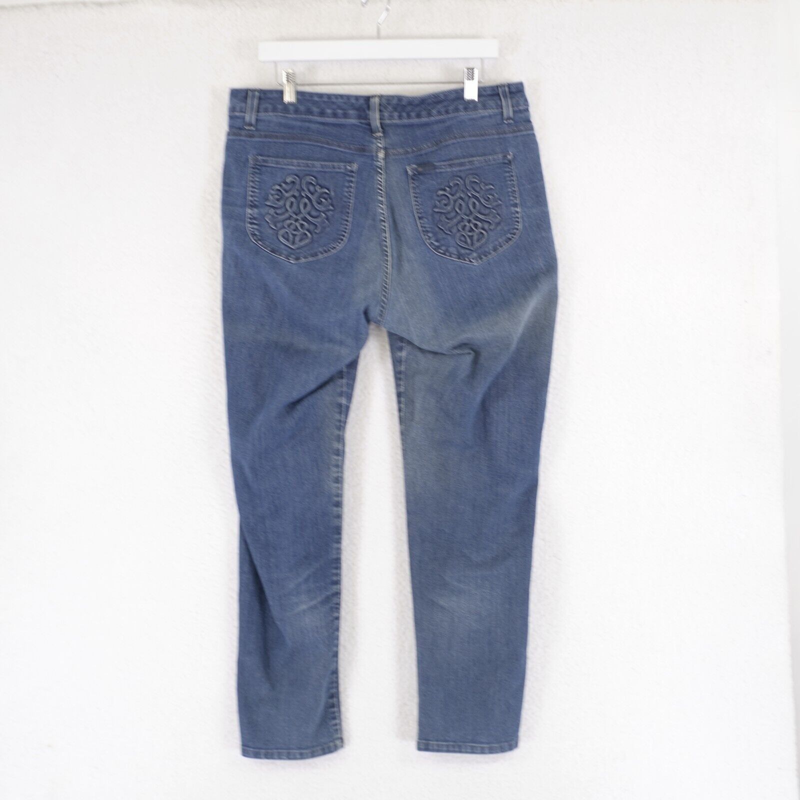 Lee Lee Slender Secret Low Waist Jeans Blue Denim High Rise 14 M Size 35" - 5 Thumbnail