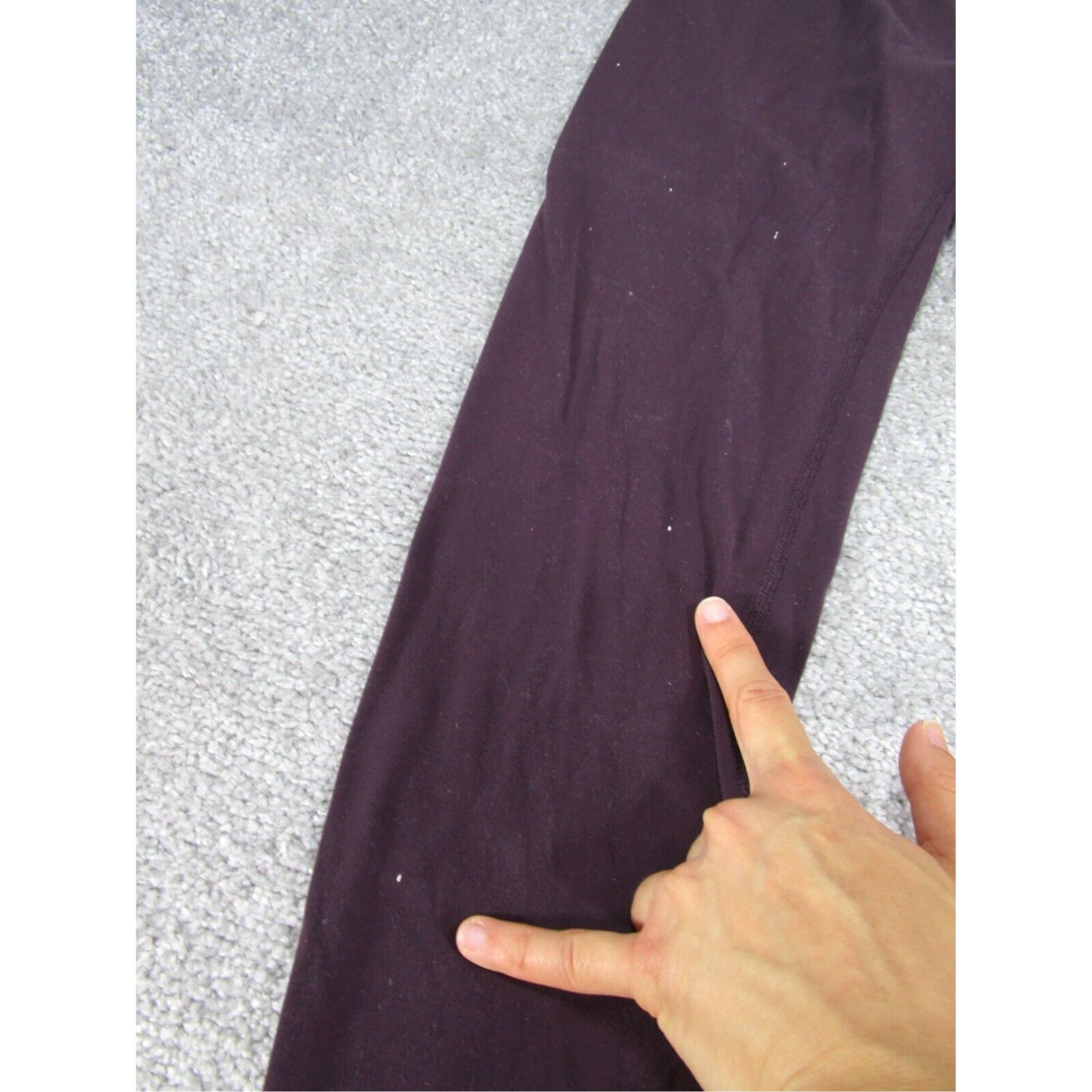 Lululemon Lululemon Womens 4 Align Crop Black Cherry Extra Large XL Leggings Size 27" / US 4 / IT 40 - 4 Thumbnail