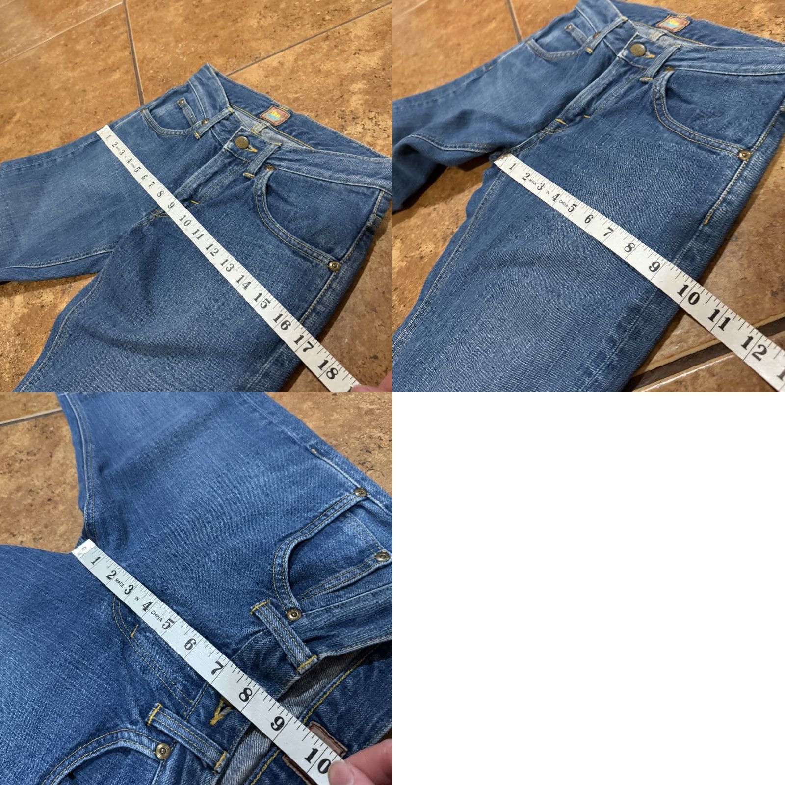 Lee VINTAGE LEE CHER COLAB UNION MADE JAPAN Distressed COWBOY JEANS 28W 26L Blue Mens Jeans Size US 28 / EU 44 - 9 Thumbnail