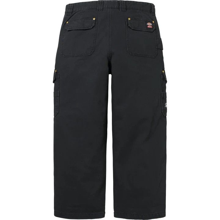 Dickies × Supreme 38 - Supreme x Dickies Flannel Lined Cargo Pants Black Size US 38 / EU 54 - 2 Thumbnail