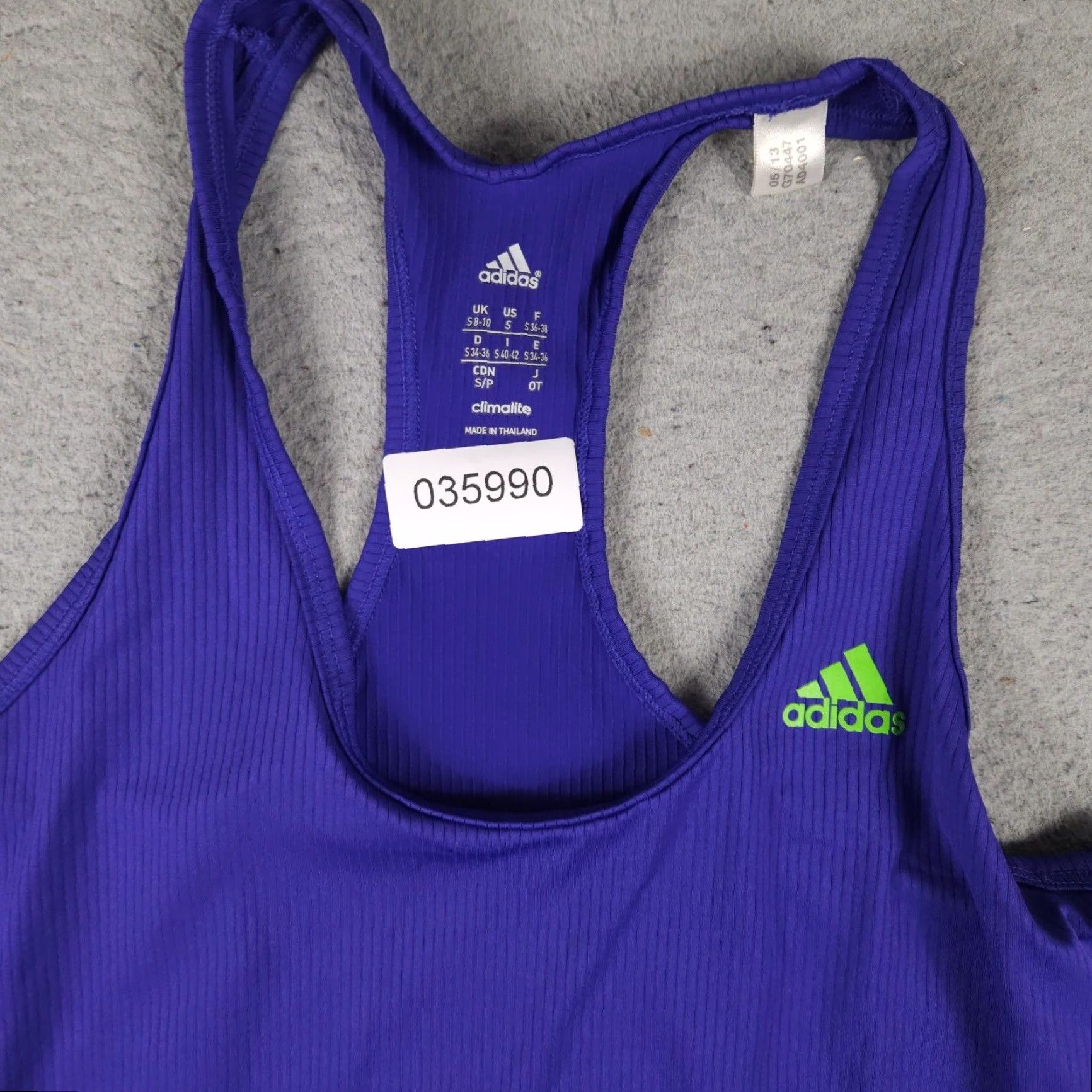 Adidas Adidas Tank Top Womens Small Purple Activewear Running Gym Size S / US 4 / IT 40 - 2 Thumbnail
