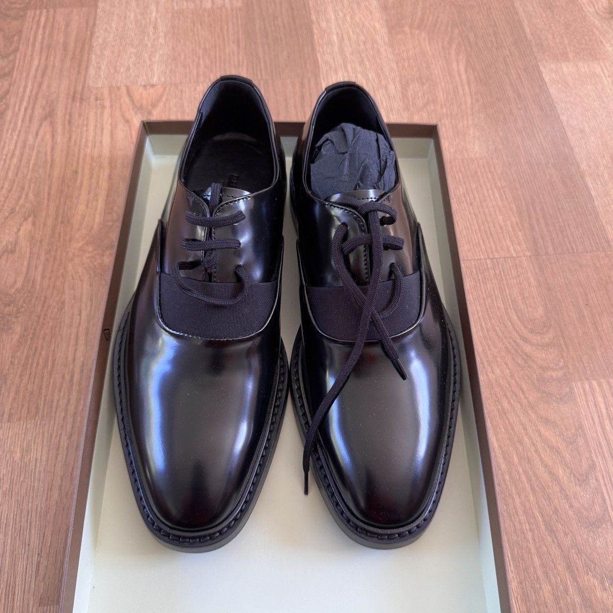 Burberry Burberry Streamdale leather lace-up shoes In Black Size 40 Size US 7 / EU 40 - 2 Thumbnail