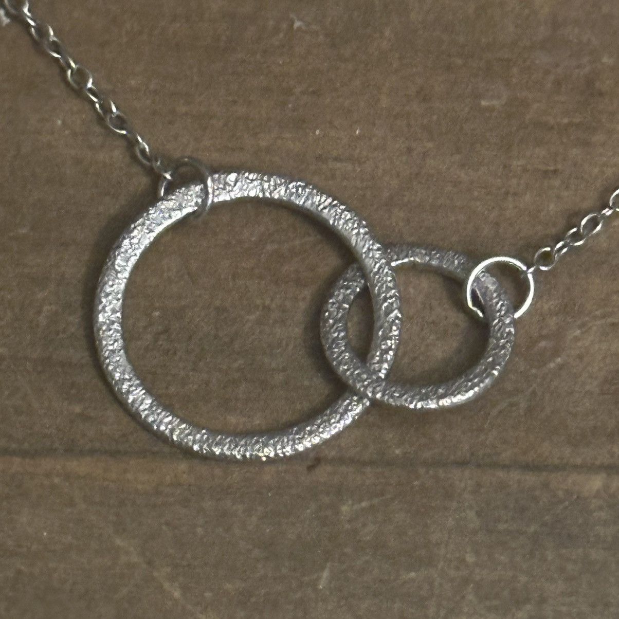 Vintage Vintage 925 silver interlocking circle infinity necklace Size ONE SIZE - 3 Thumbnail