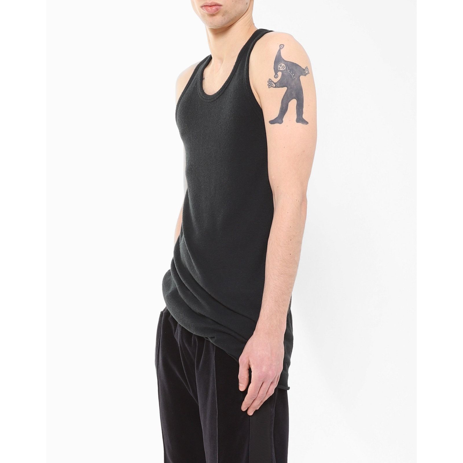 Haider Ackermann FW19 Tank Top in Dark Grey Cashmere Size US S / EU 44-46 / 1 - 4 Thumbnail