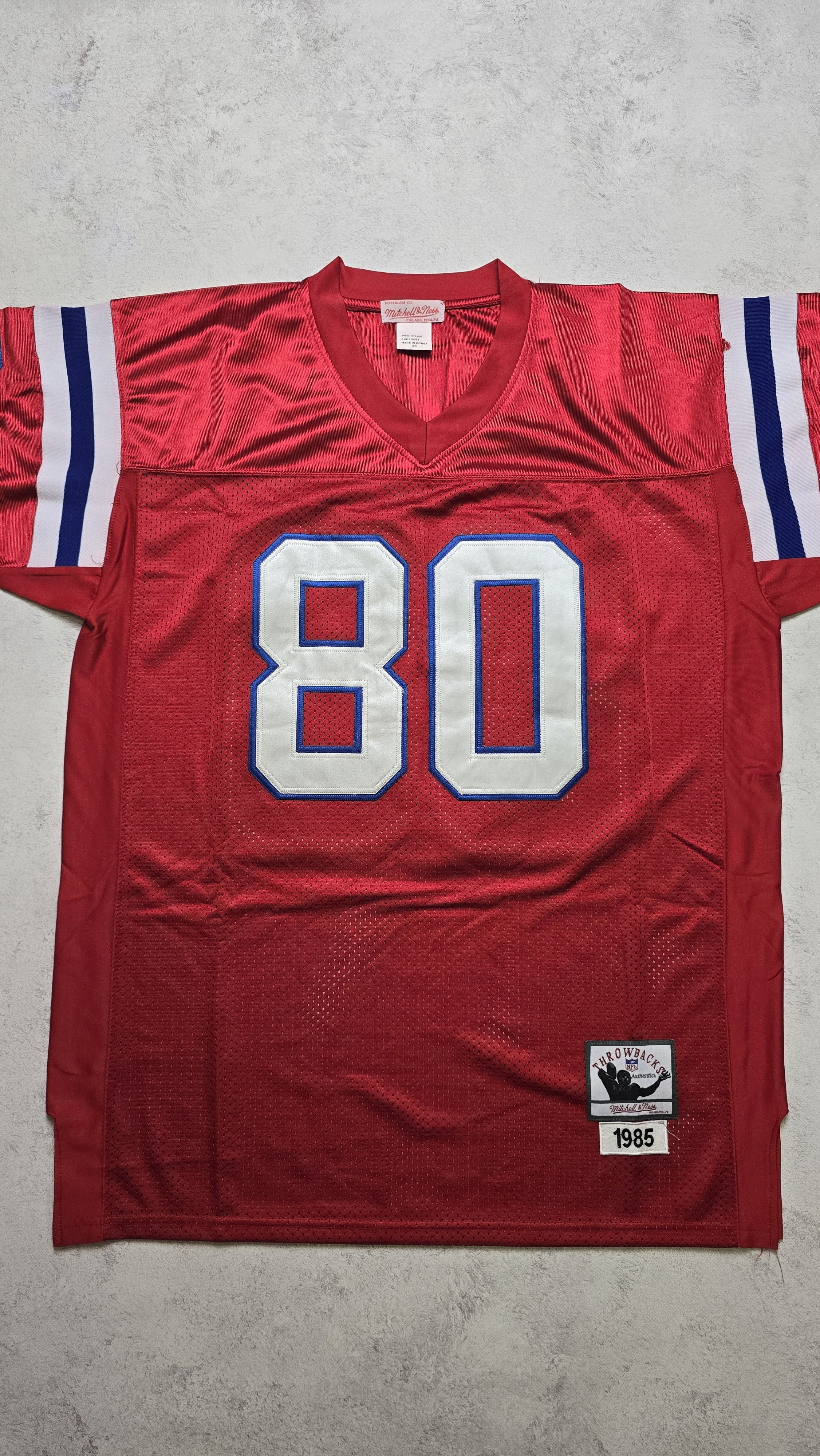 Mitchell & Ness Patriots Irving Fryar 1985 Throwback Stitched Jersey Size 50 Size US L / EU 52-54 / 3 - 10 Thumbnail