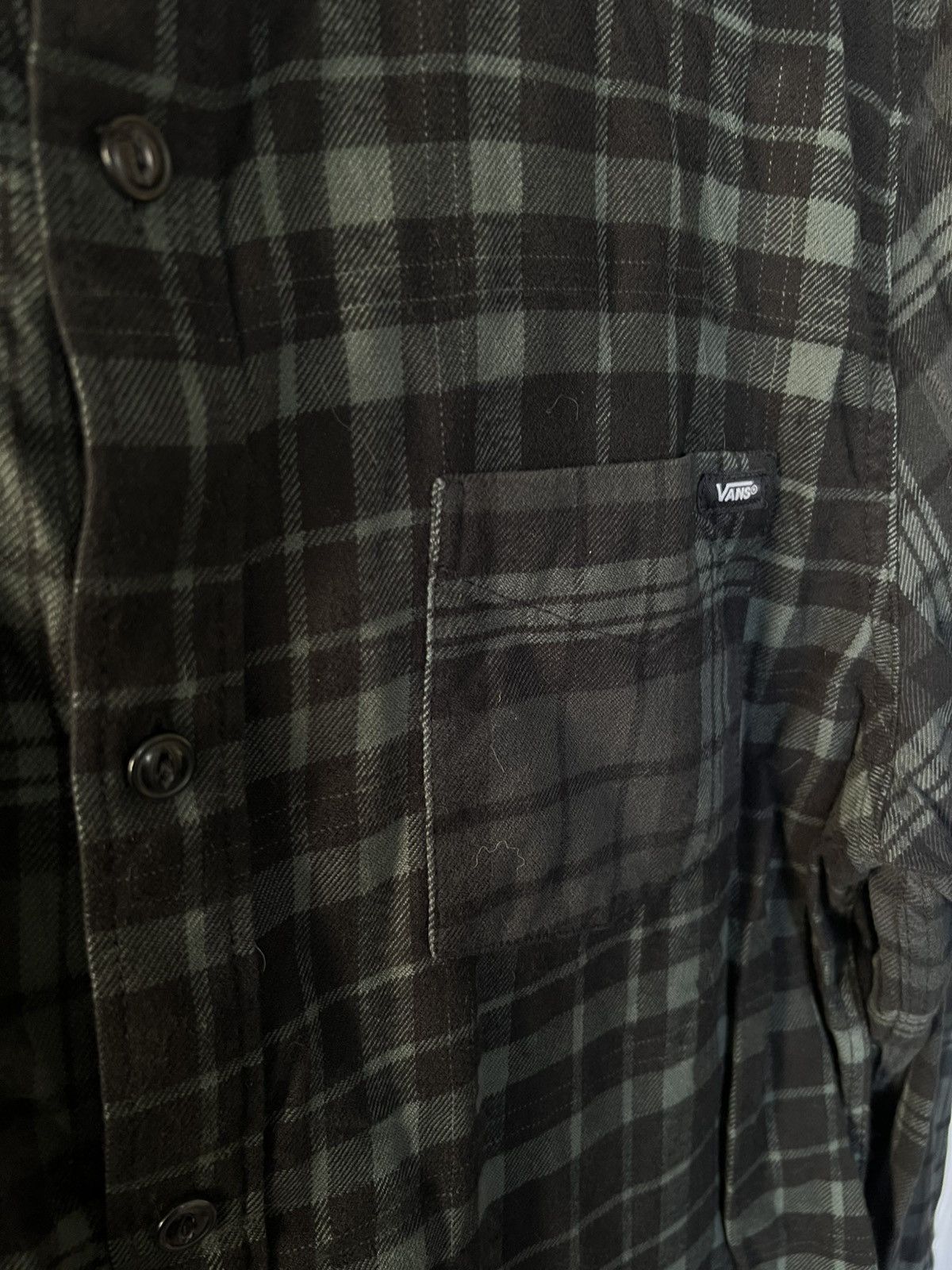 Vans VANS DRIFTWOOD GREEN FLANNEL L/S BUTTON DOWN SHIRT Size US M / EU 48-50 / 2 - 2 Thumbnail