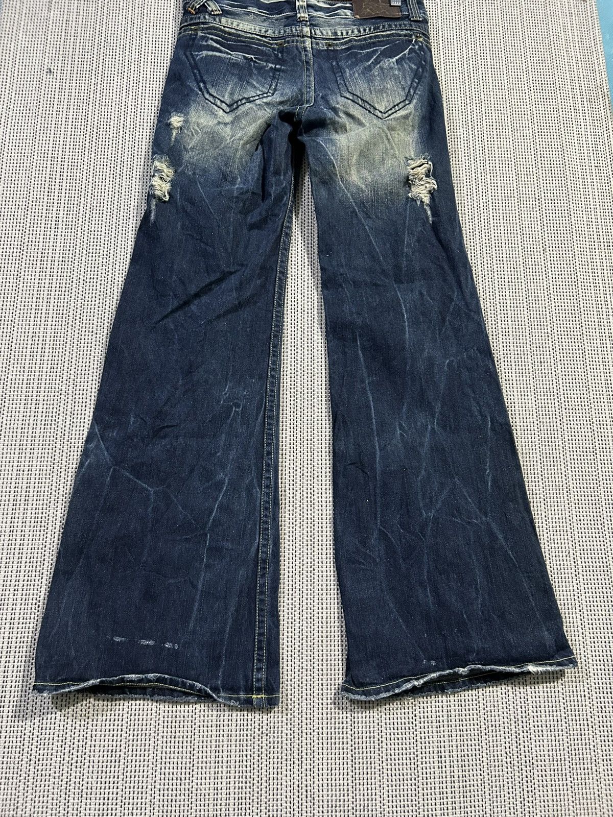 Seditionaries Gothic punk D.i.a denim extra bootcut distressed style Size US 31 - 11 Thumbnail
