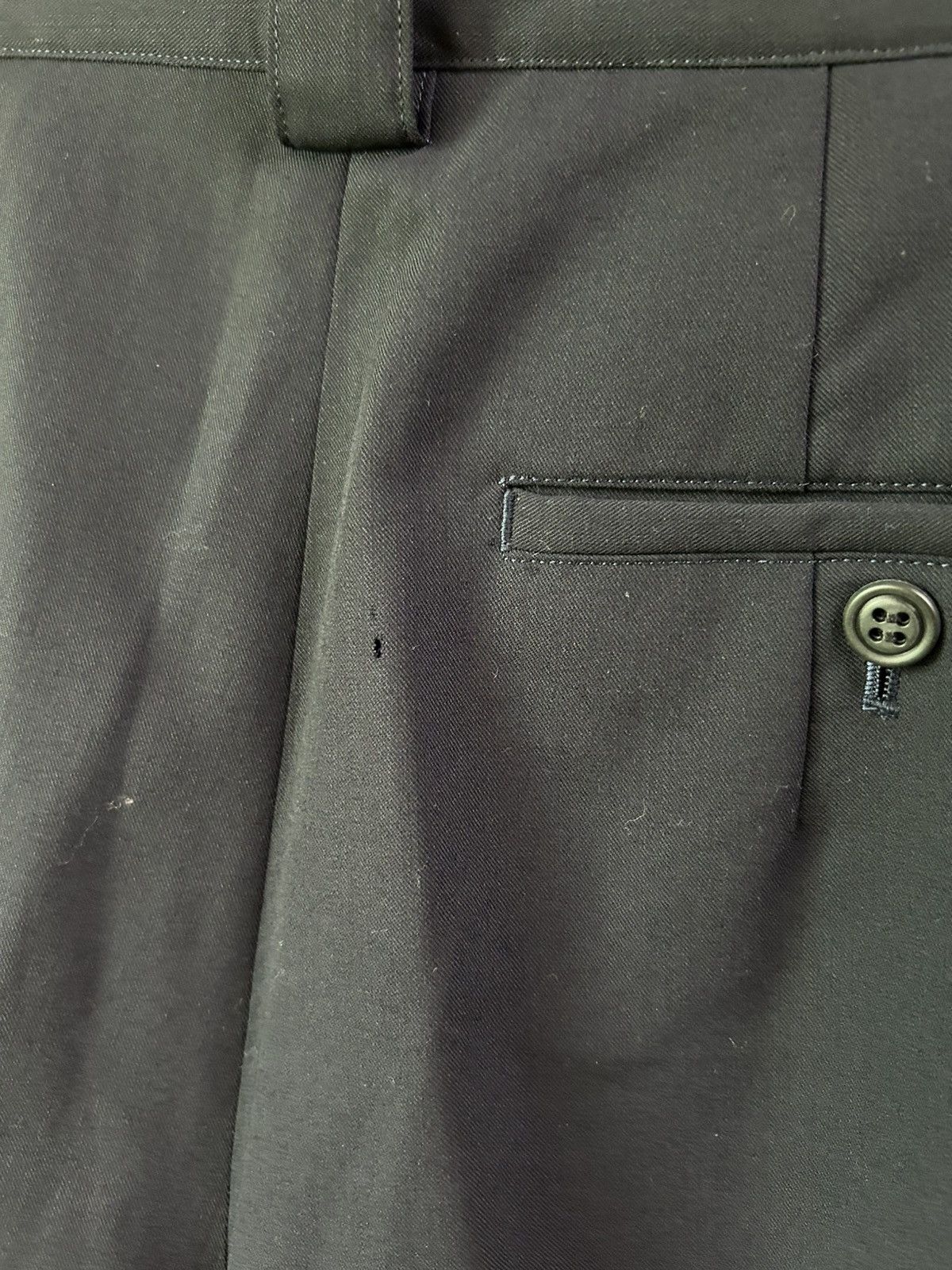 Y's Archive Yohji Yamamoto Wool Gabardine Double Pleated Trouser Size 29" - 9 Thumbnail
