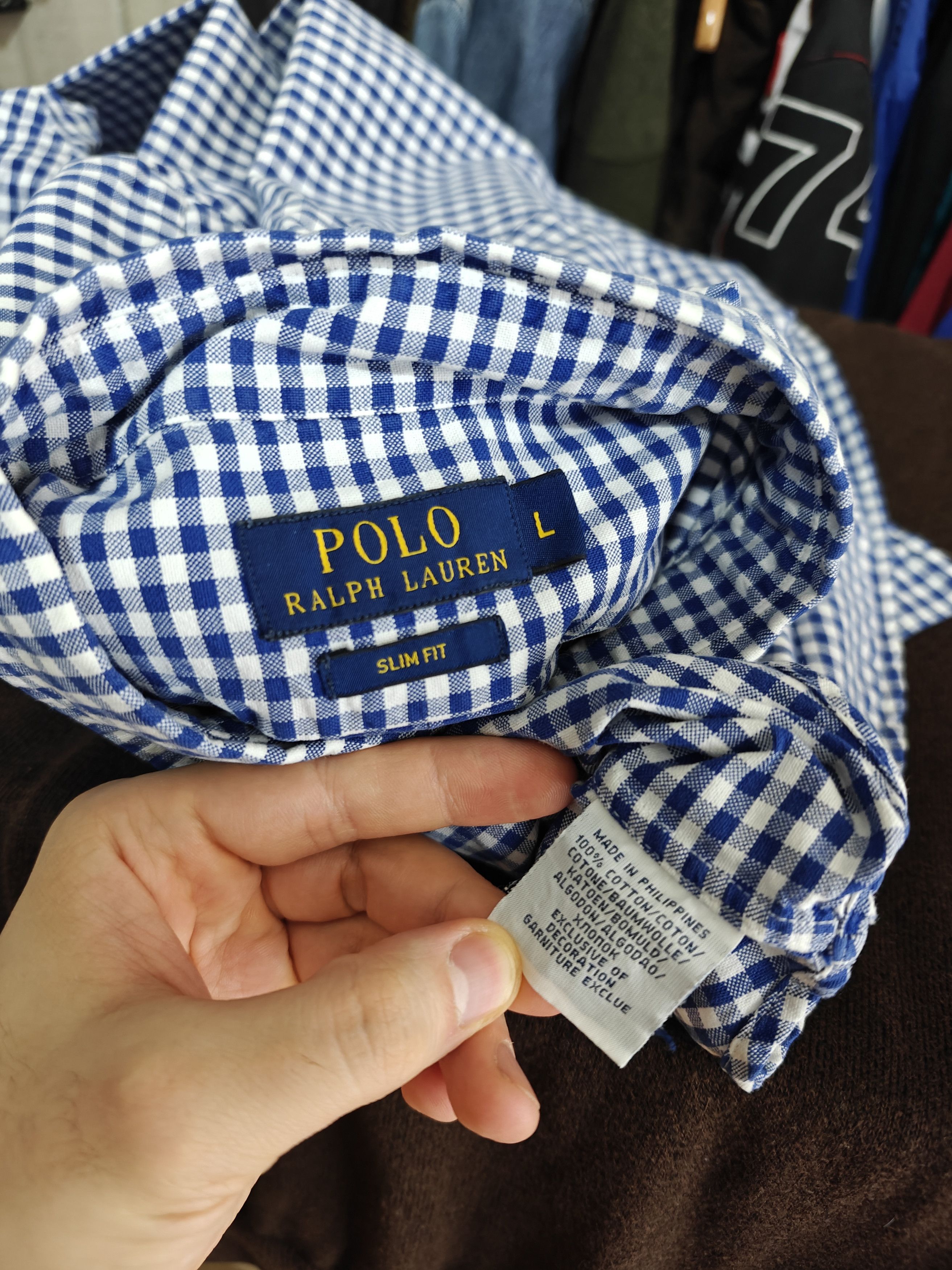 Polo Ralph Lauren Polo Ralph Lauren Check Shirt Cotton Slim size L Size US L / EU 52-54 / 3 - 9 Thumbnail
