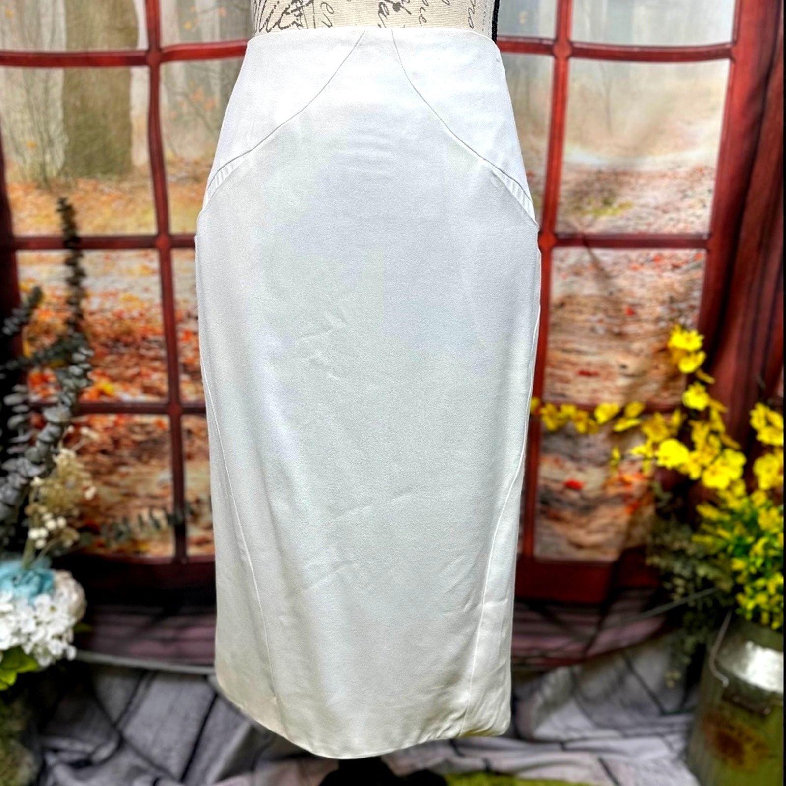 Zac Posen Zac Posen Midi Skirt Vanilla size 10 Size L / US 10 / IT 46 - 8 Thumbnail
