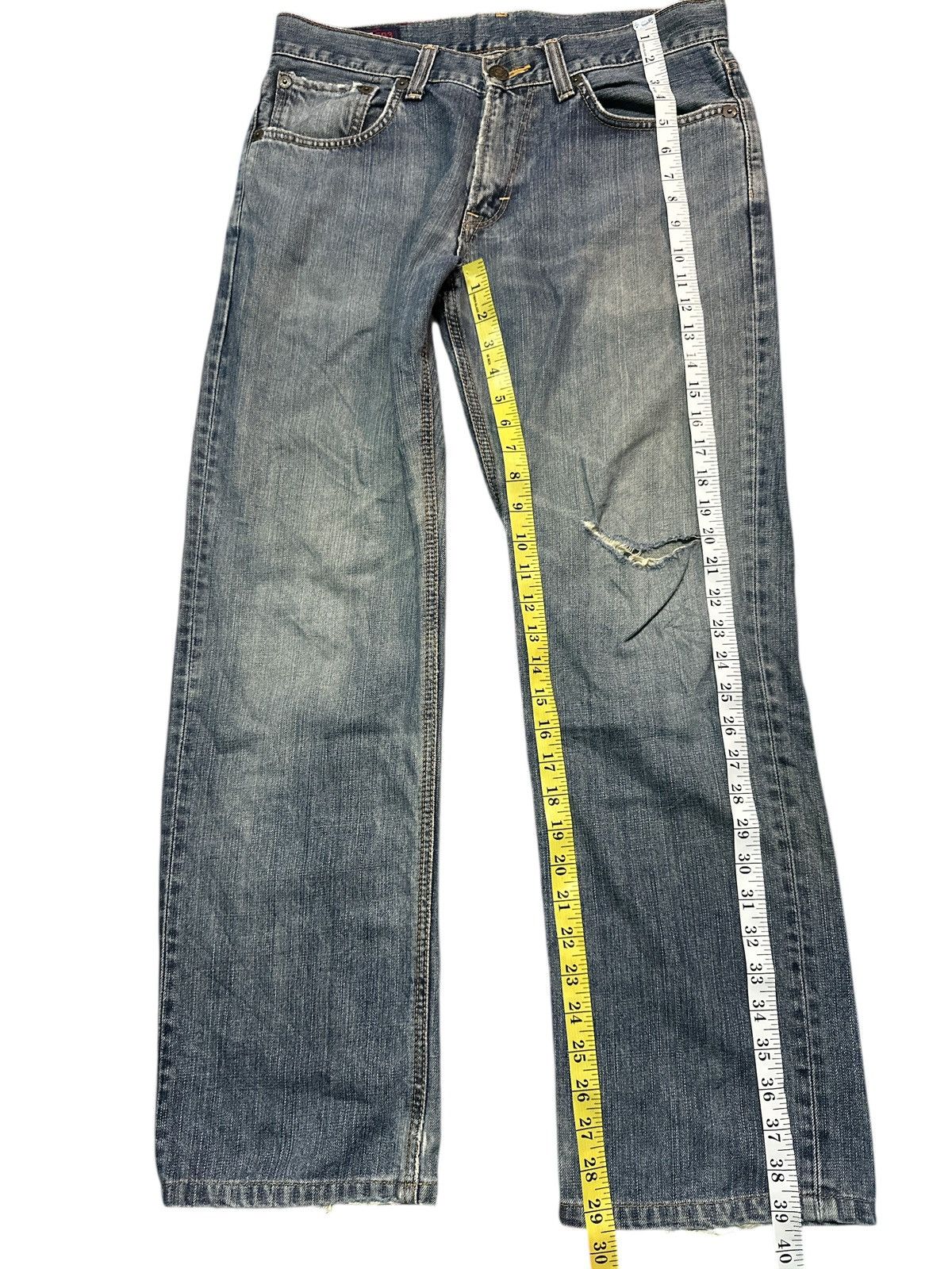 Kapital Distress Vintage Edwin 503 bluewashed. Size US 32 / EU 48 - 4 Thumbnail