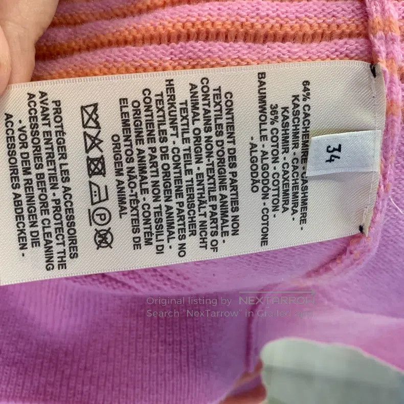 Hermes Hermes Knitted sweater, pink Size XXS / US 00 / IT 34 - 5 Thumbnail