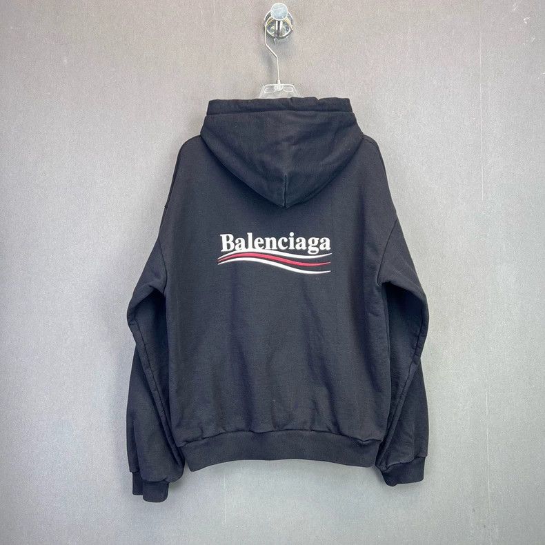 Balenciaga Balenciaga Navy blue black label wave coke letter logo hoo Size US L / EU 52-54 / 3 - 2 Thumbnail