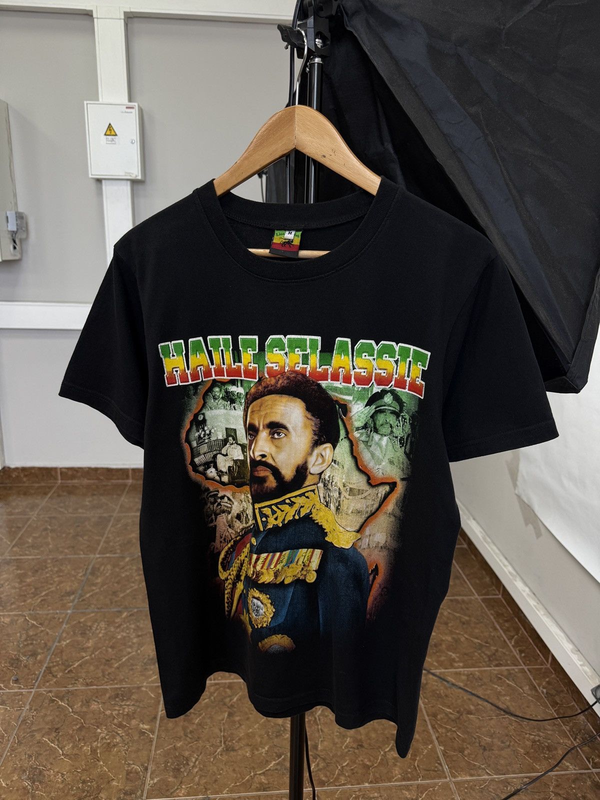 Bob Marley 🇪🇹 Vintage 90s Haile Selassie RasTafari Emperor Ethiopia King Size US M / EU 48-50 / 2 - 1 Thumbnail