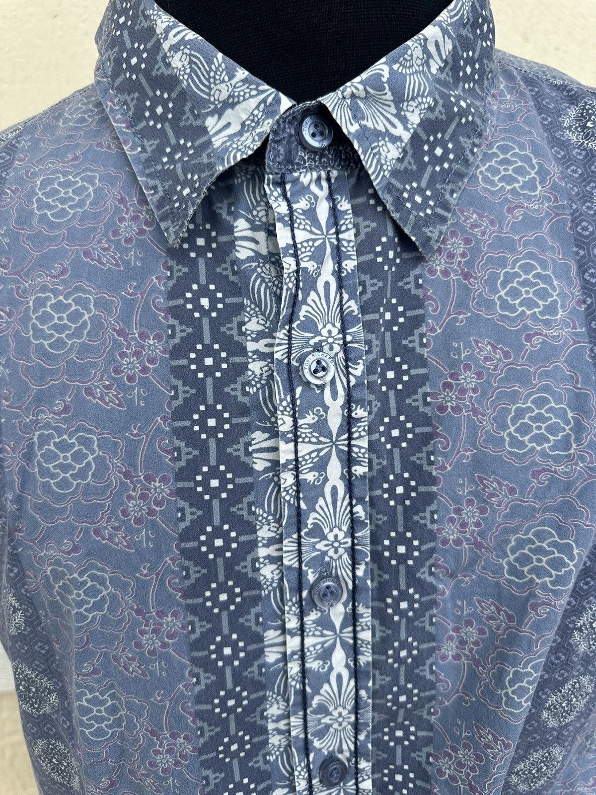 Tori Richard Tori Richard 56 Hawaiian Print Blue Full Button Men's XL Size US XL / EU 56 / 4 - 3 Thumbnail